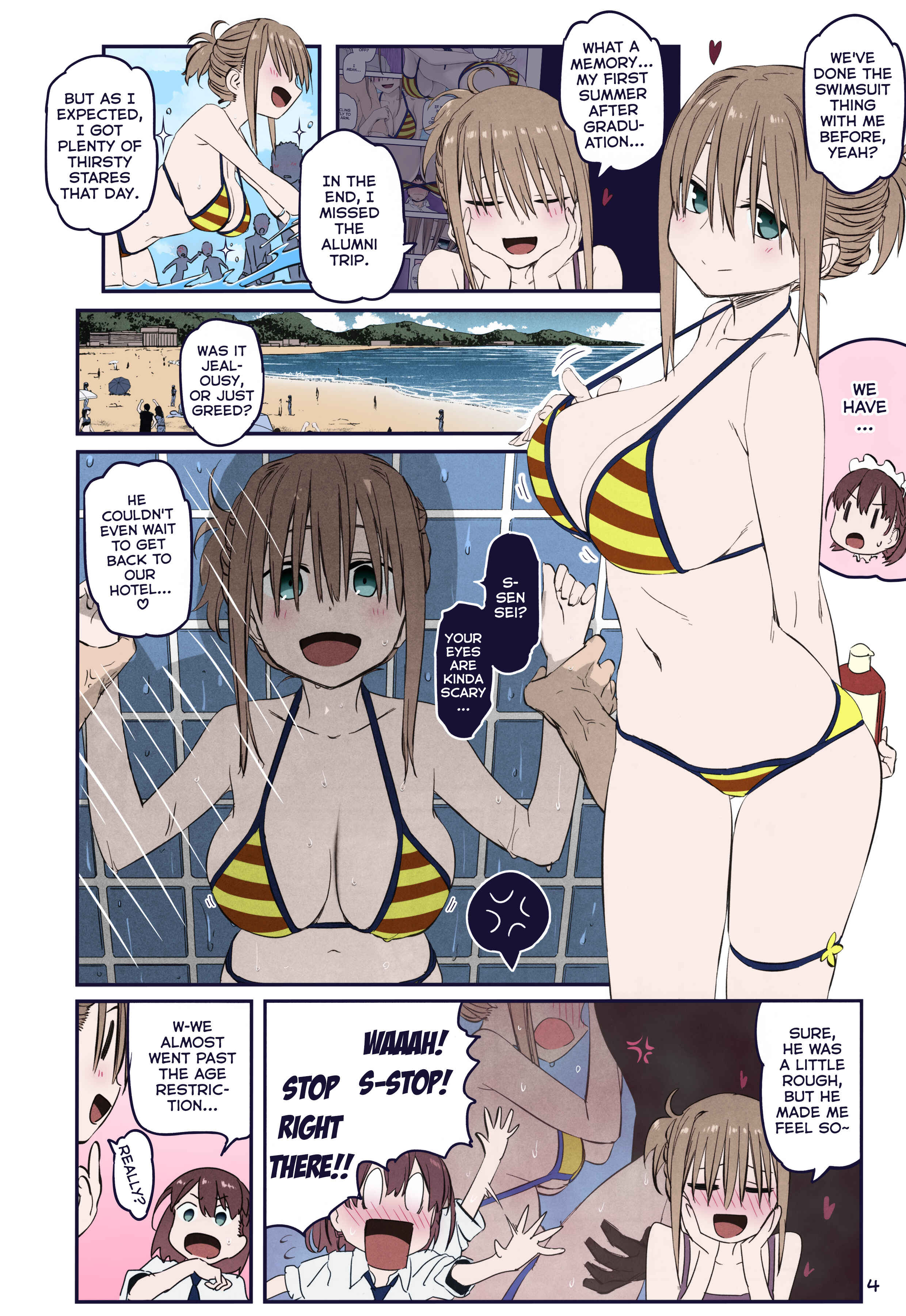 Page 4 Chapter 27 Getsuyoubi no Tawawa (Twitter Webcomic) (Fan Colored)