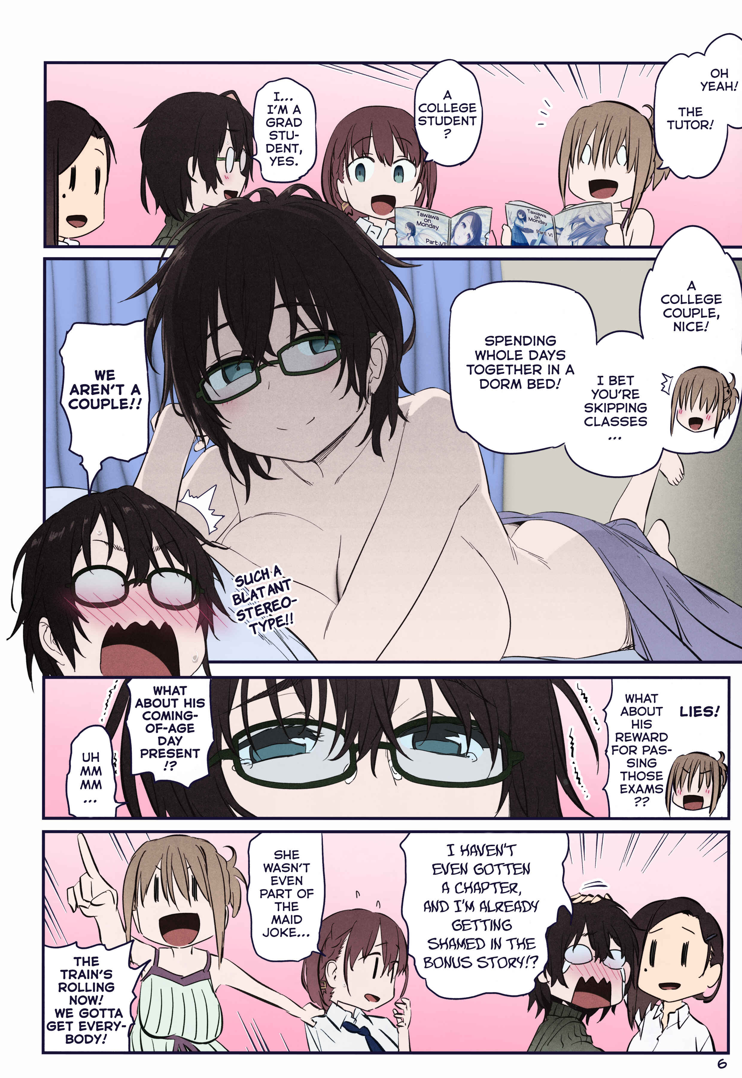 Page 6 Chapter 27 Getsuyoubi no Tawawa (Twitter Webcomic) (Fan Colored)
