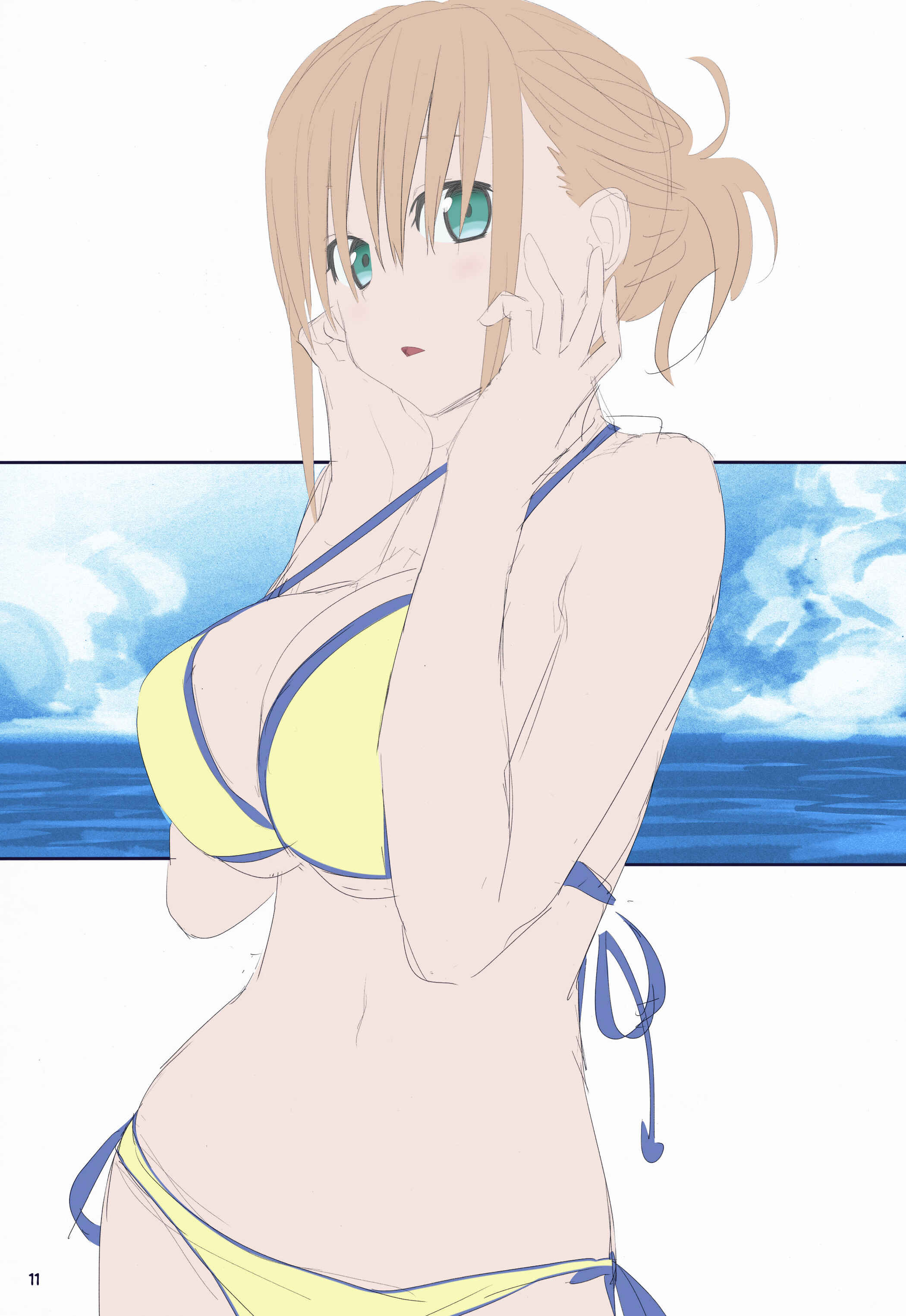Page 11 Chapter 14 Getsuyoubi no Tawawa (Twitter Webcomic) (Fan Colored)