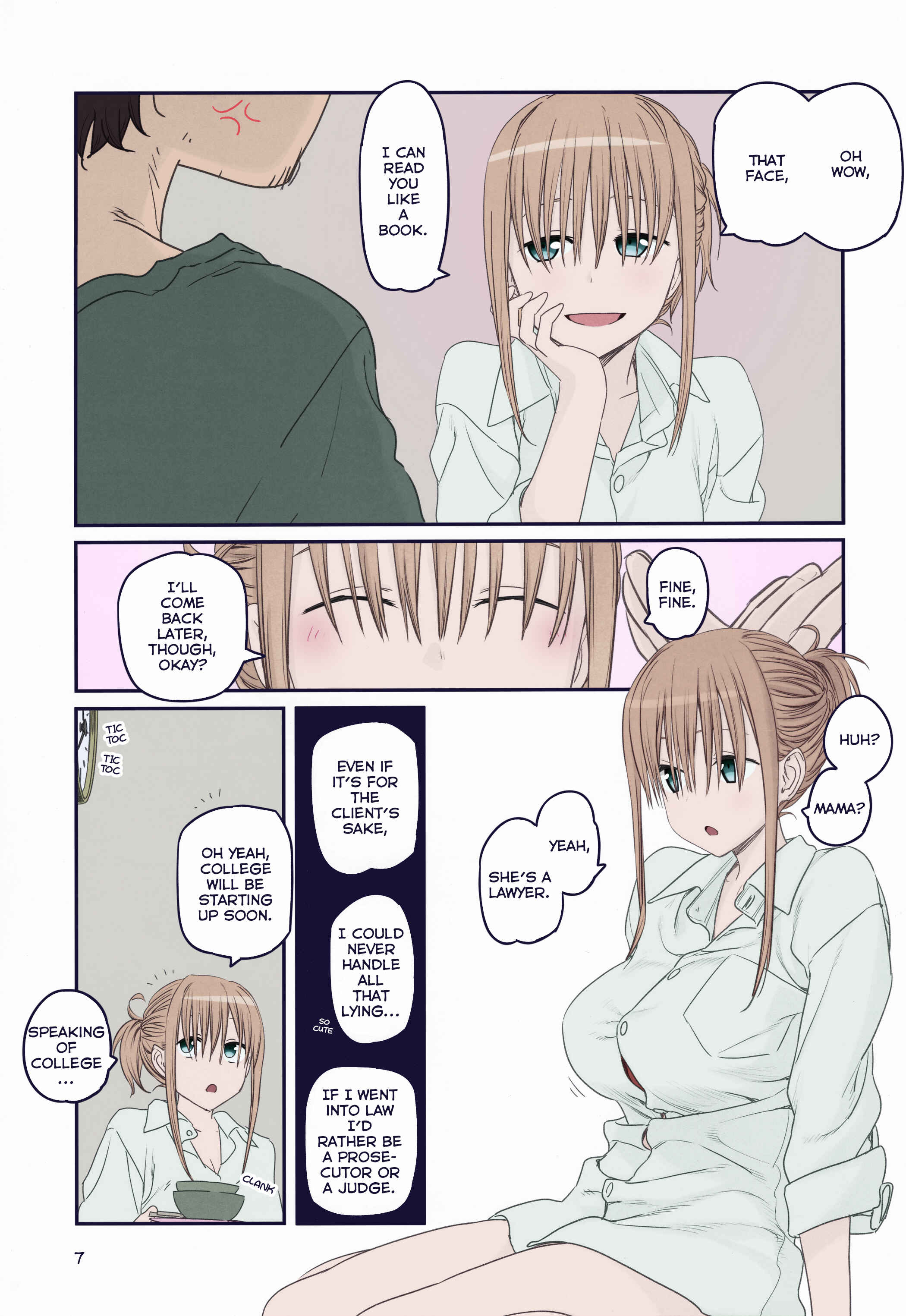 Page 7 Chapter 14 Getsuyoubi no Tawawa (Twitter Webcomic) (Fan Colored)