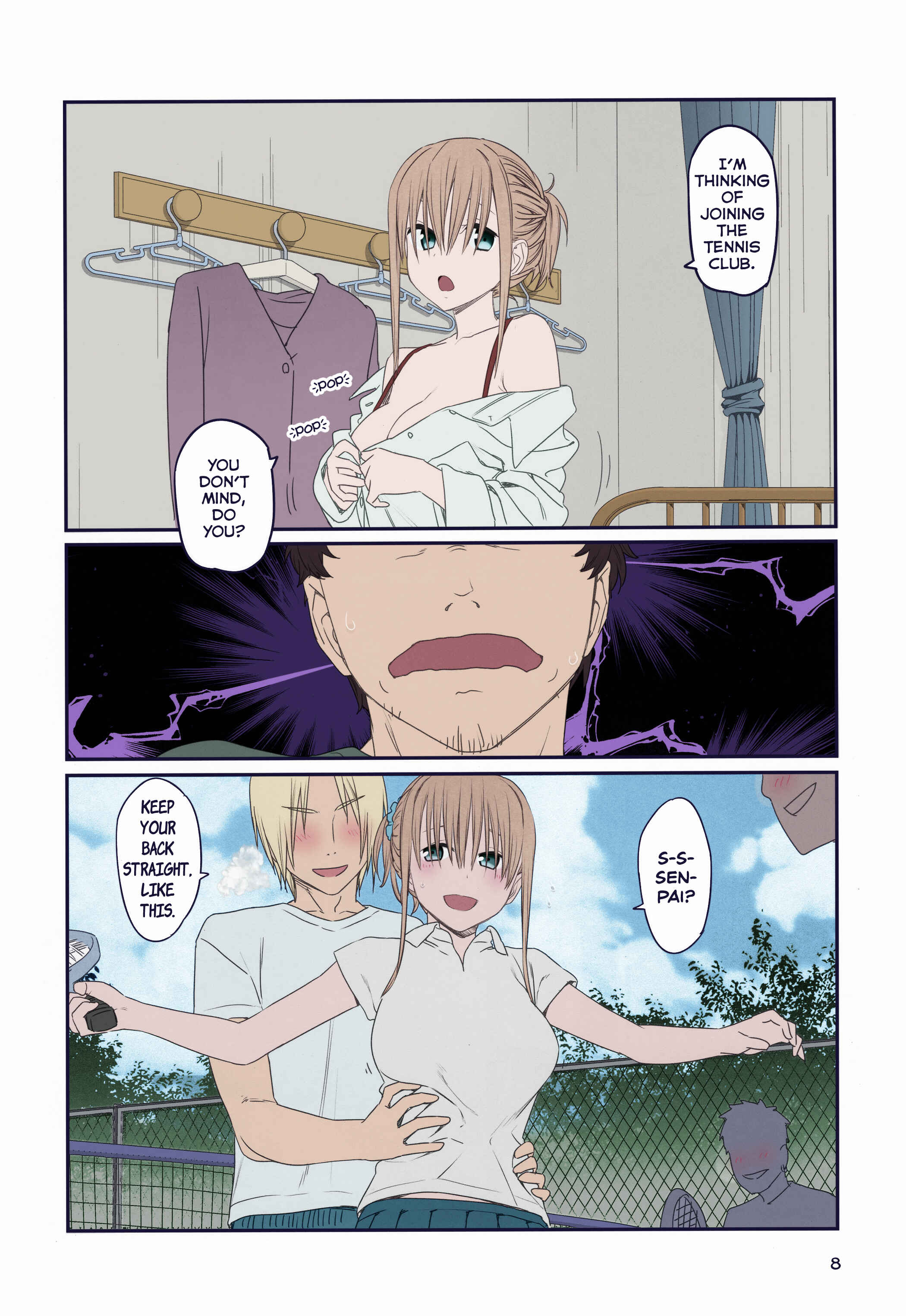 Page 8 Chapter 14 Getsuyoubi no Tawawa (Twitter Webcomic) (Fan Colored)