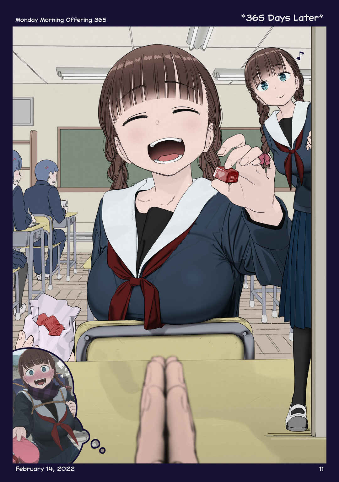 Page 10 Chapter 42 Getsuyoubi no Tawawa (Twitter Webcomic) (Fan Colored)