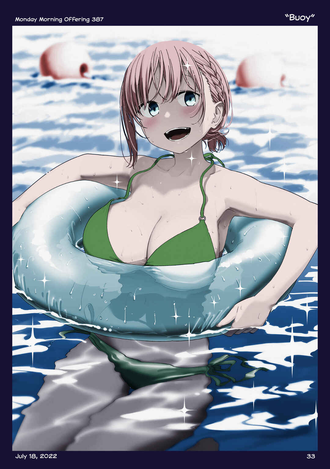 Page 32 Chapter 42 Getsuyoubi no Tawawa (Twitter Webcomic) (Fan Colored)