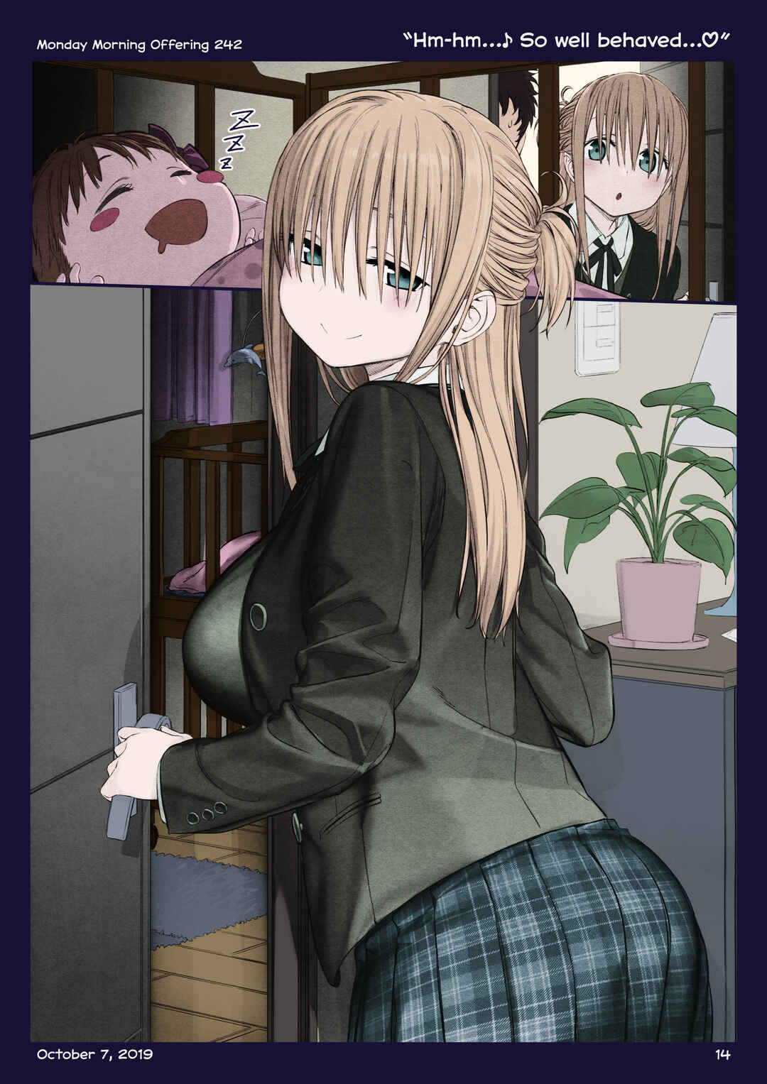 Page 13 Chapter 28 Getsuyoubi no Tawawa (Twitter Webcomic) (Fan Colored)