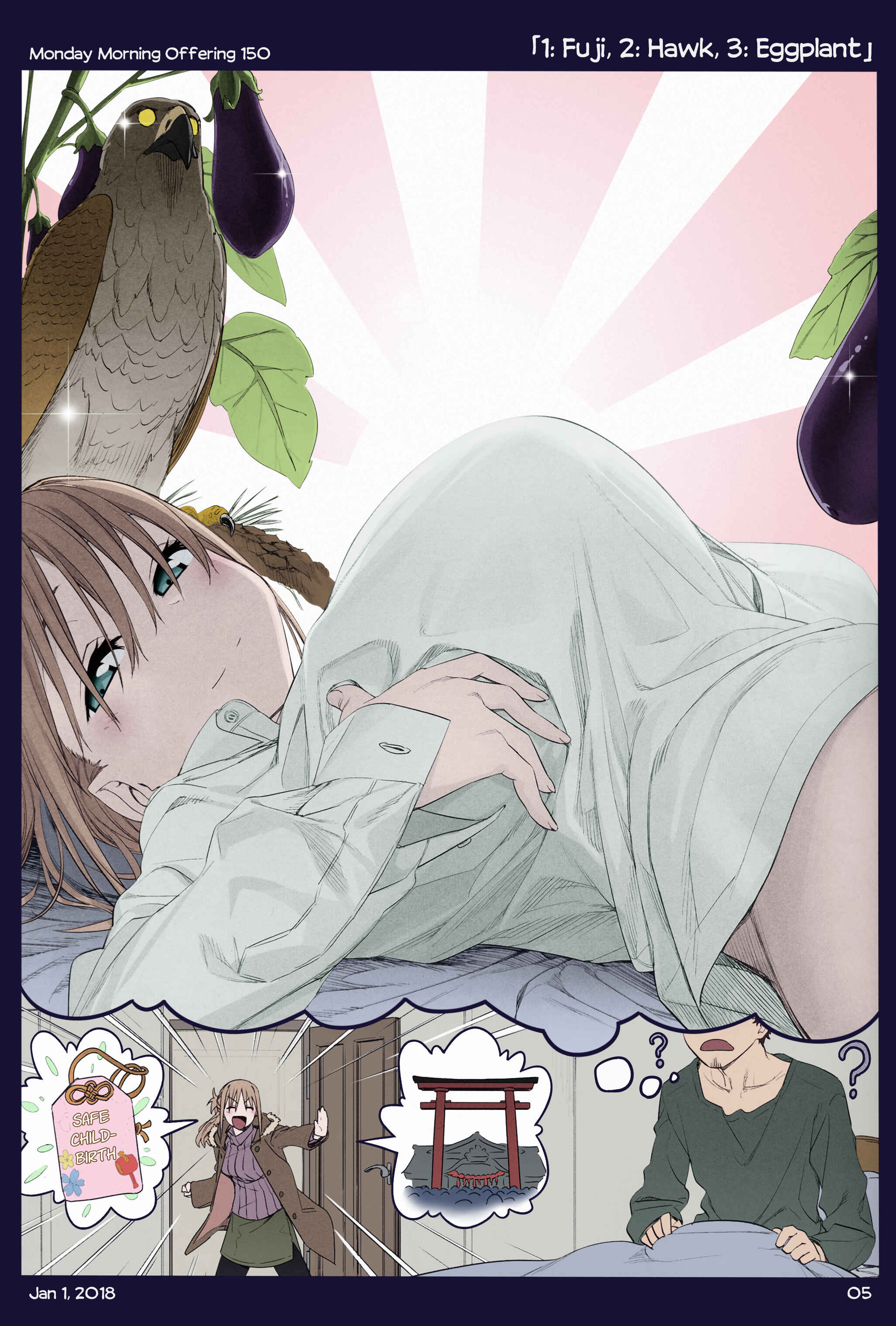 Page 2 Chapter 18 Getsuyoubi no Tawawa (Twitter Webcomic) (Fan Colored)
