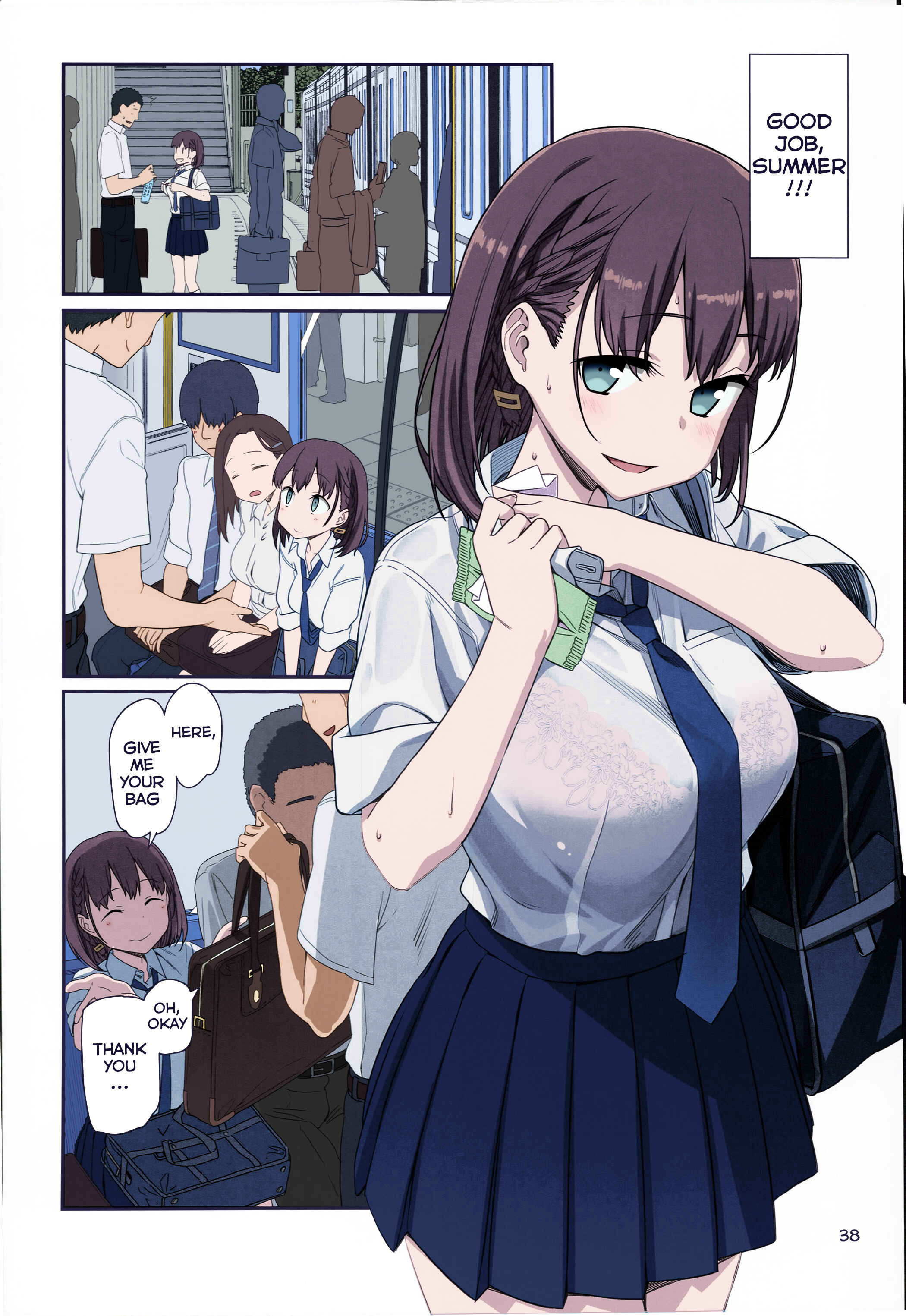 Page 2 Chapter 5 Getsuyoubi no Tawawa (Twitter Webcomic) (Fan Colored)