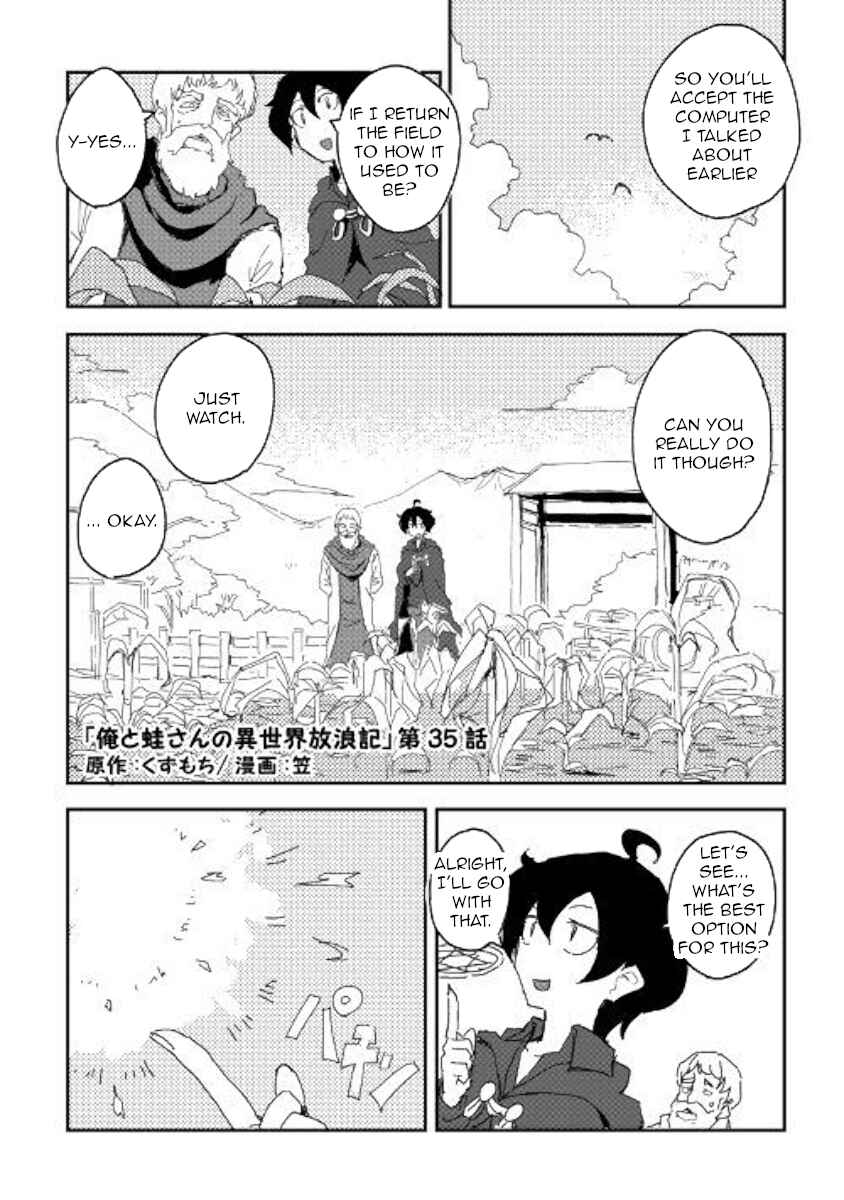 Page 1 Chapter 35 Ore to Kawazu-san no Isekai Hourouki