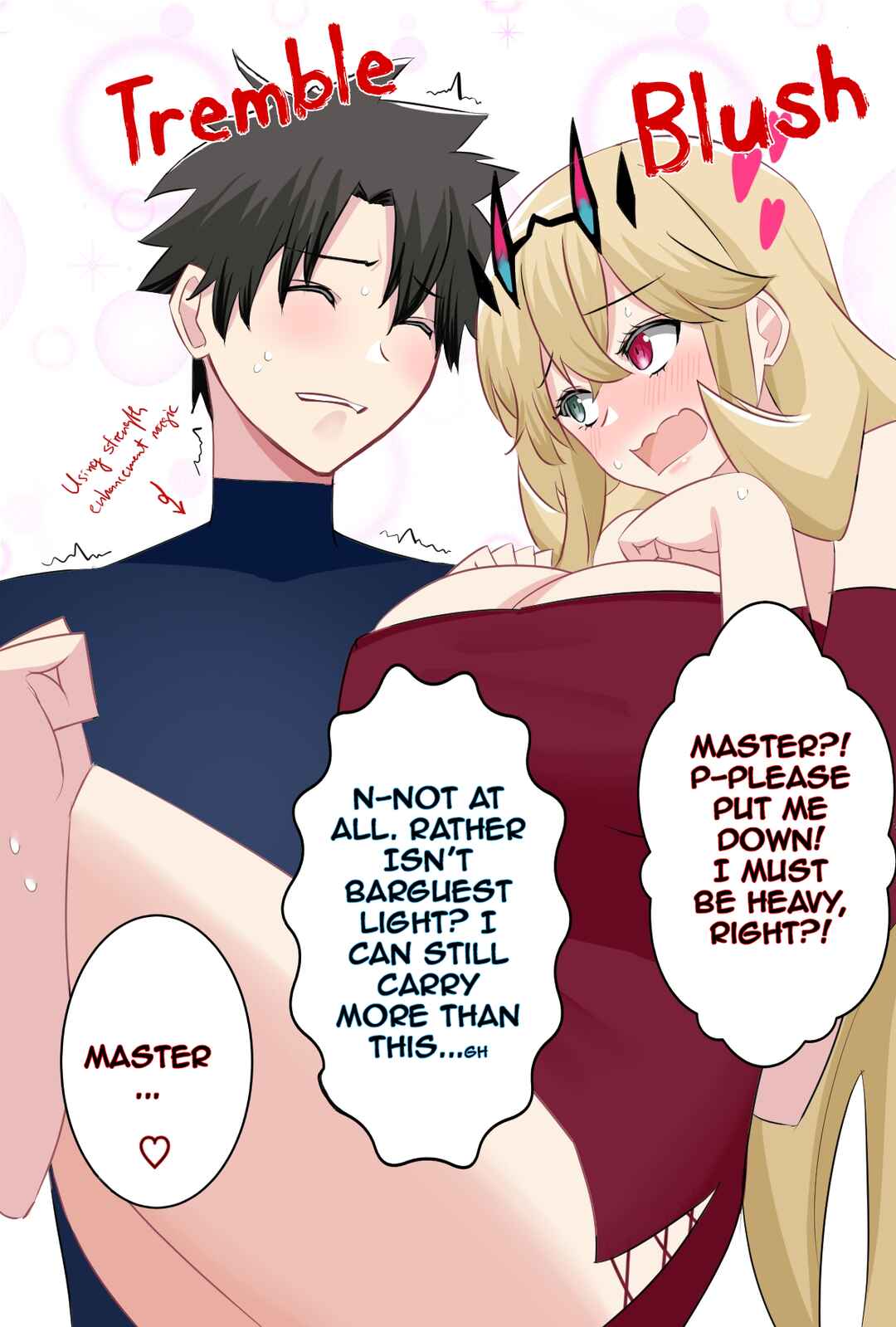 Page 1 Chapter Unknown_b9ee Fate/Grand Order - Ritsuka Fujimaru Tries Princess-Carrying the Fairy Knights and Morgan (Doujinshi)