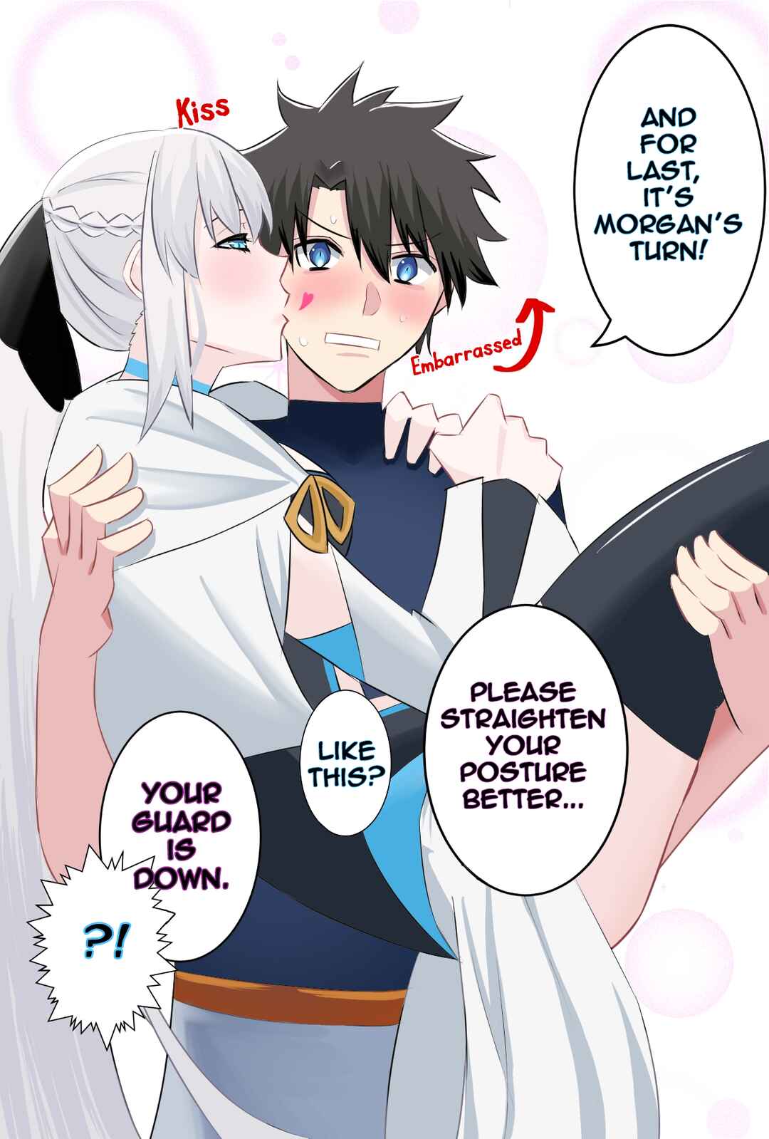 Page 4 Chapter Unknown_b9ee Fate/Grand Order - Ritsuka Fujimaru Tries Princess-Carrying the Fairy Knights and Morgan (Doujinshi)