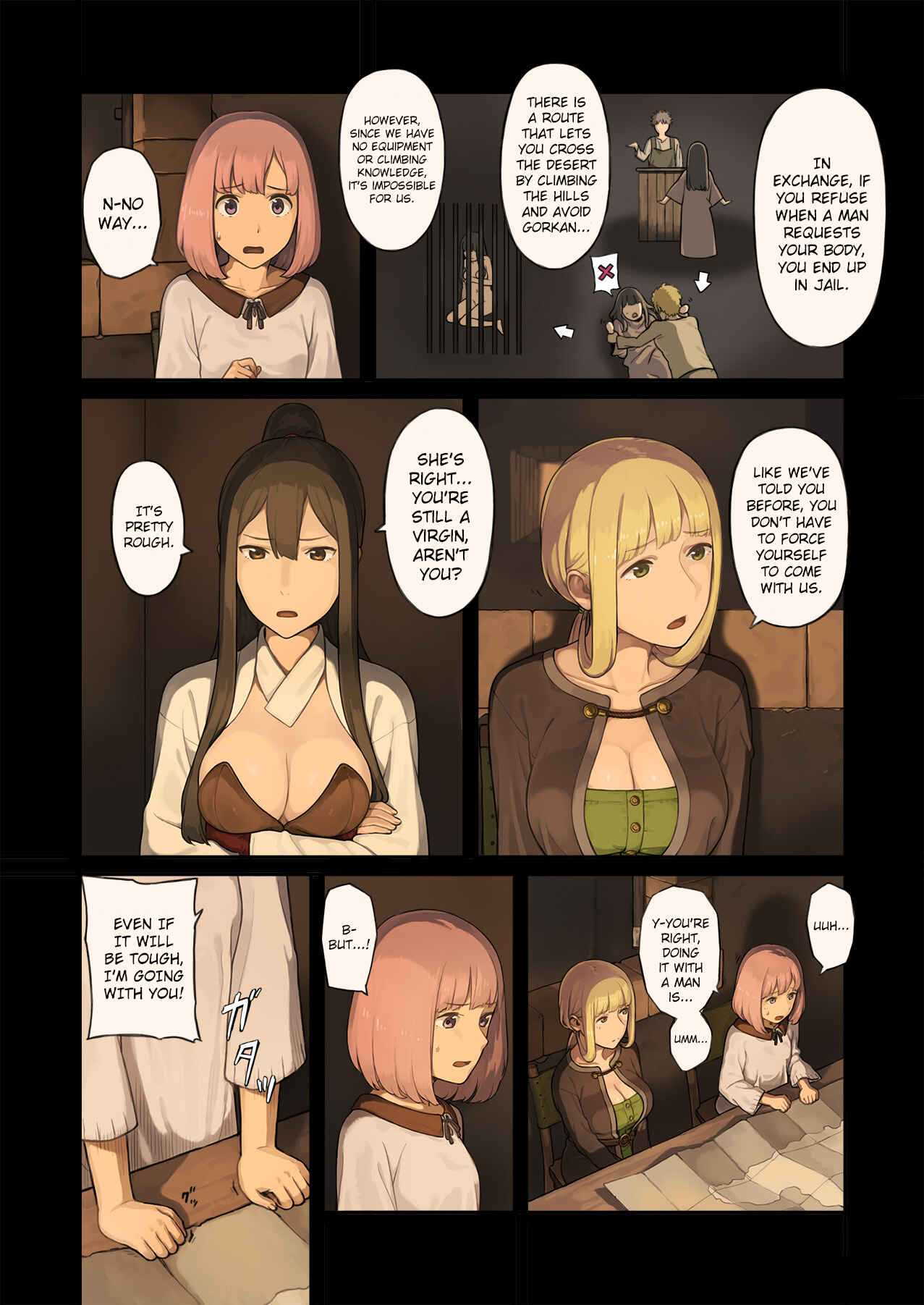Page 5 Chapter Unknown_dcf7 Onna Boukensha-tachi ga Sabaku no Oasis ni Tachiyoru to...