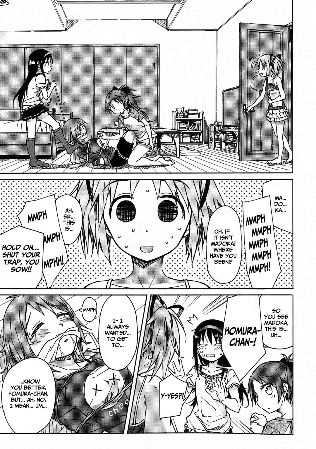 Page 38 Chapter Unknown_8839 Mahou Shoujo Madoka Magica - Onayami Akuma to Kawaranu Futari. (Doujinshi)
