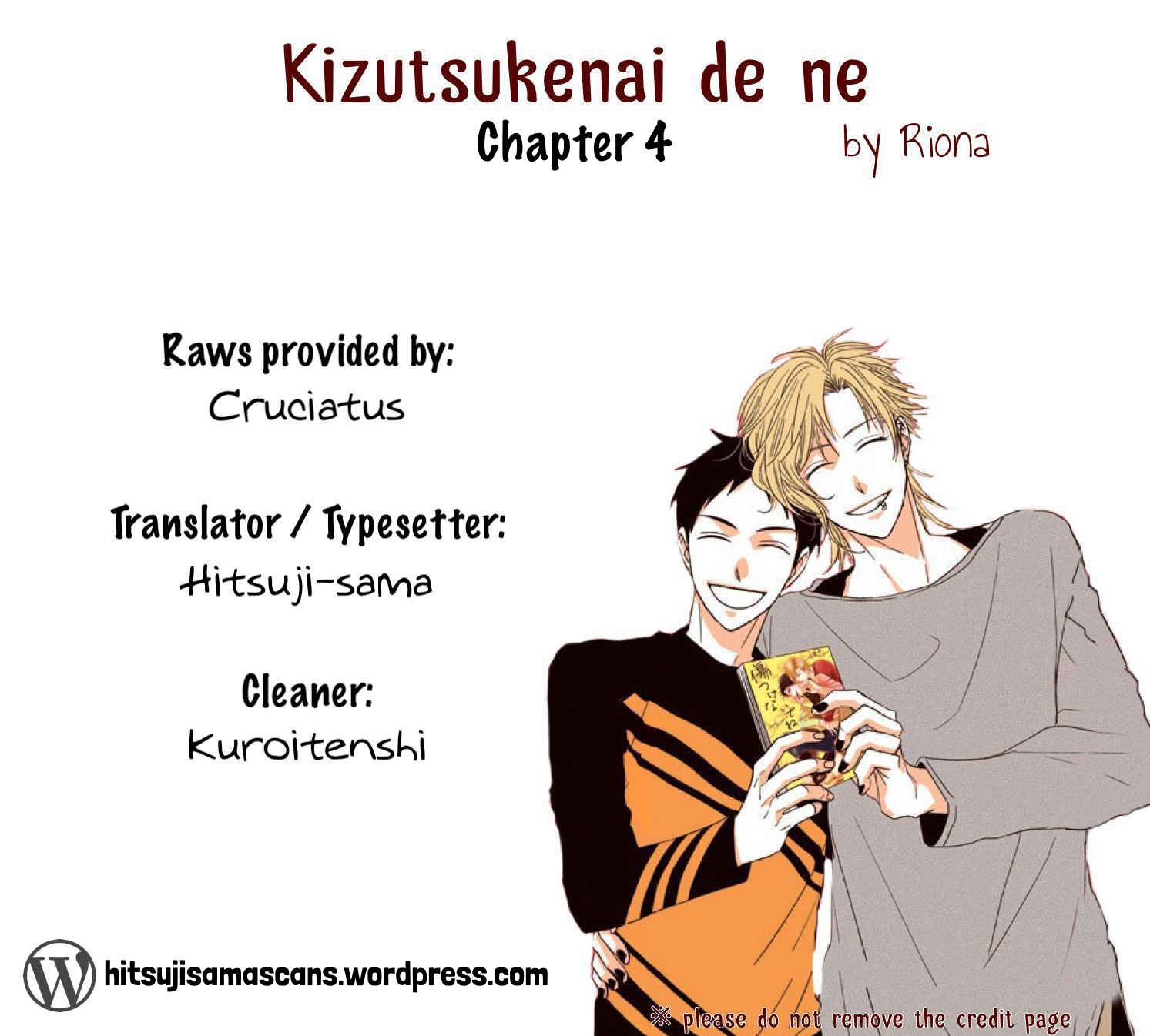 Page 1 Chapter 4 Kizutsukenai de ne