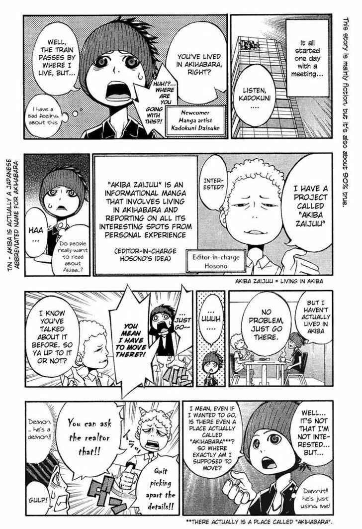 Page 1 Chapter 1 Living in Akiba