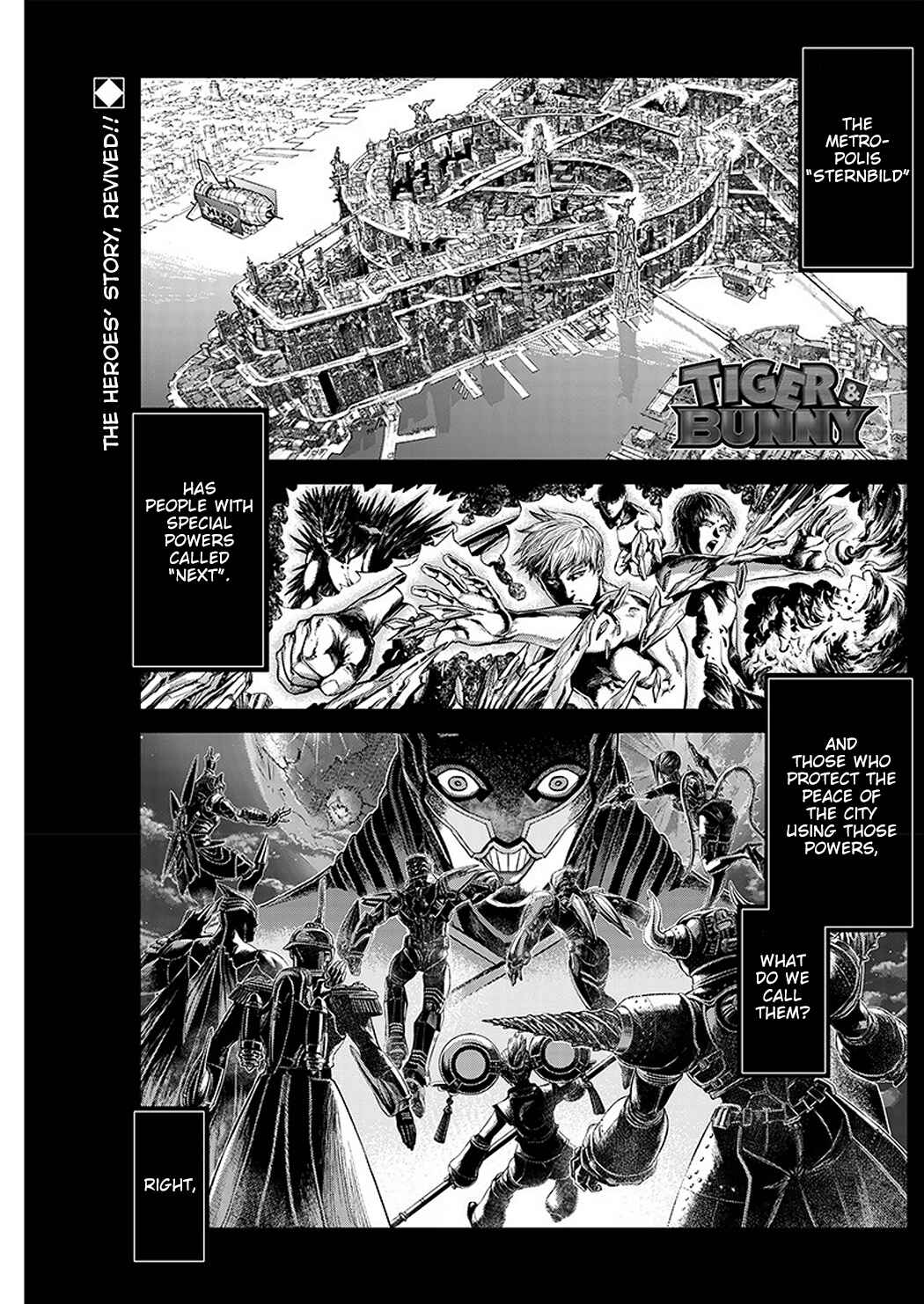 Page 1 Chapter 0 Tiger & Bunny 2: The Comic
