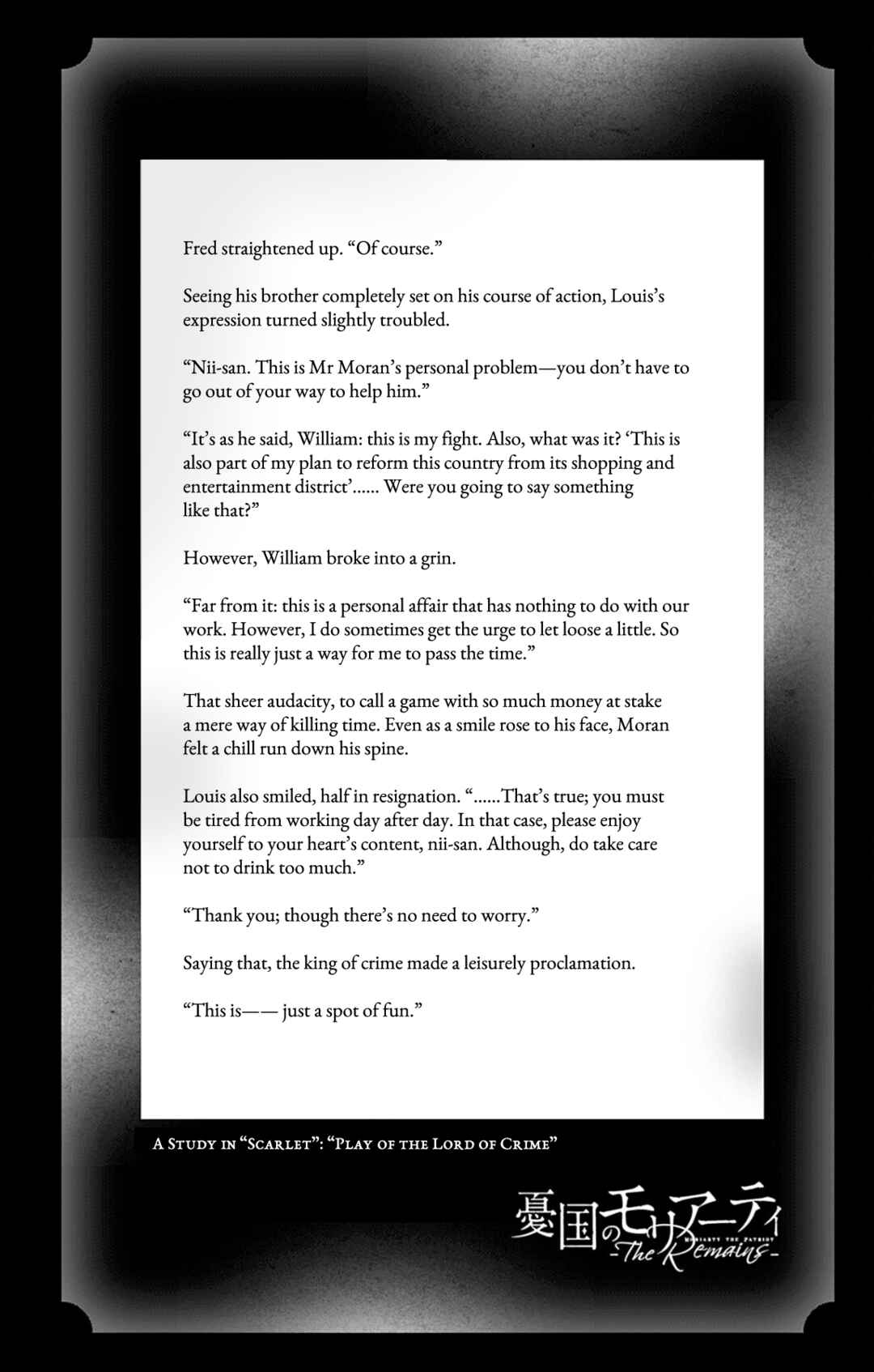Page 20 Chapter 5.5 Yuukoku no Moriarty: The Remains