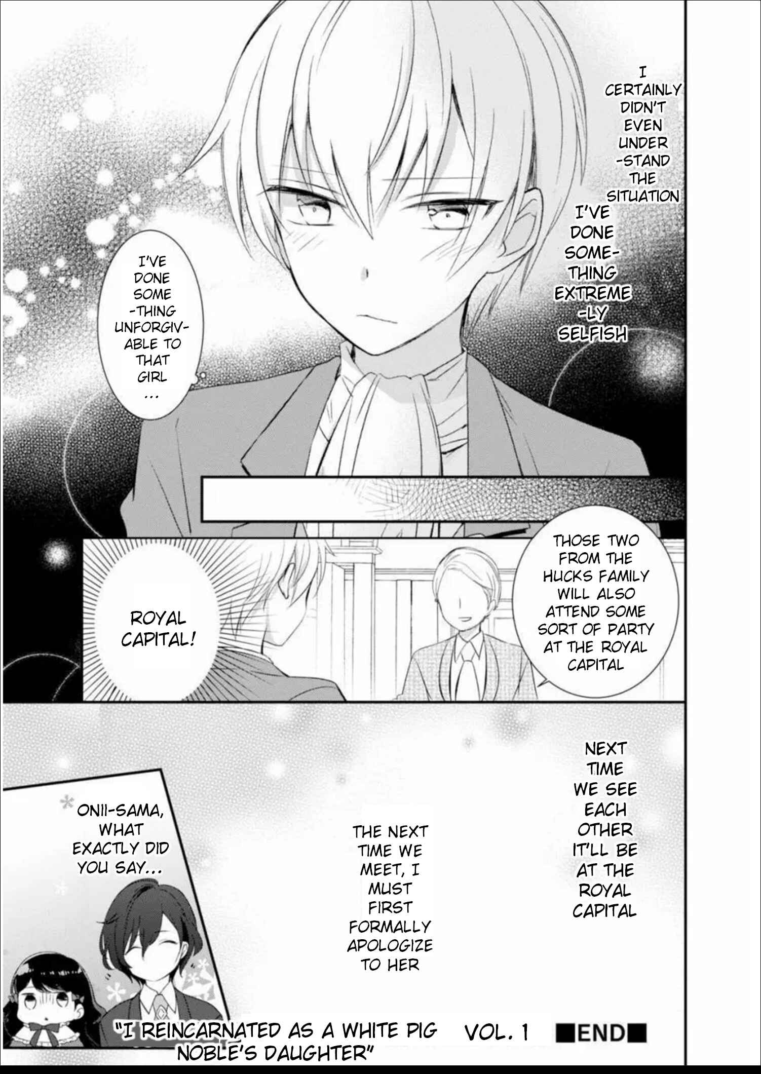 Page 6 Chapter 3.5 I Reincarnated as a White Pig Nobles Daughter from a Shoujo Manga