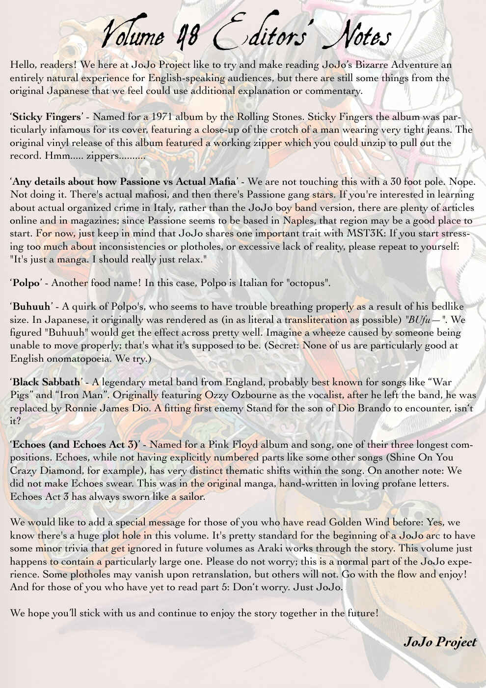 Page 27 Chapter 7 JoJos Bizarre Adventure Part 5 - Golden Wind