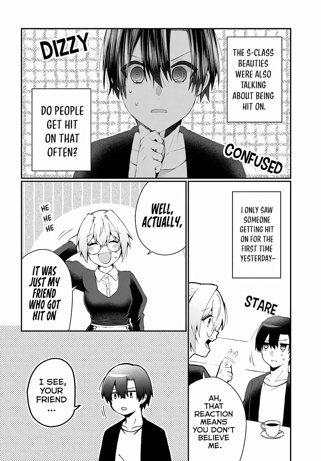 Page 15 Chapter 2.1 Naze ka S-kyuu Bijotachi no Wadai ni Ore ga Agaru Ken