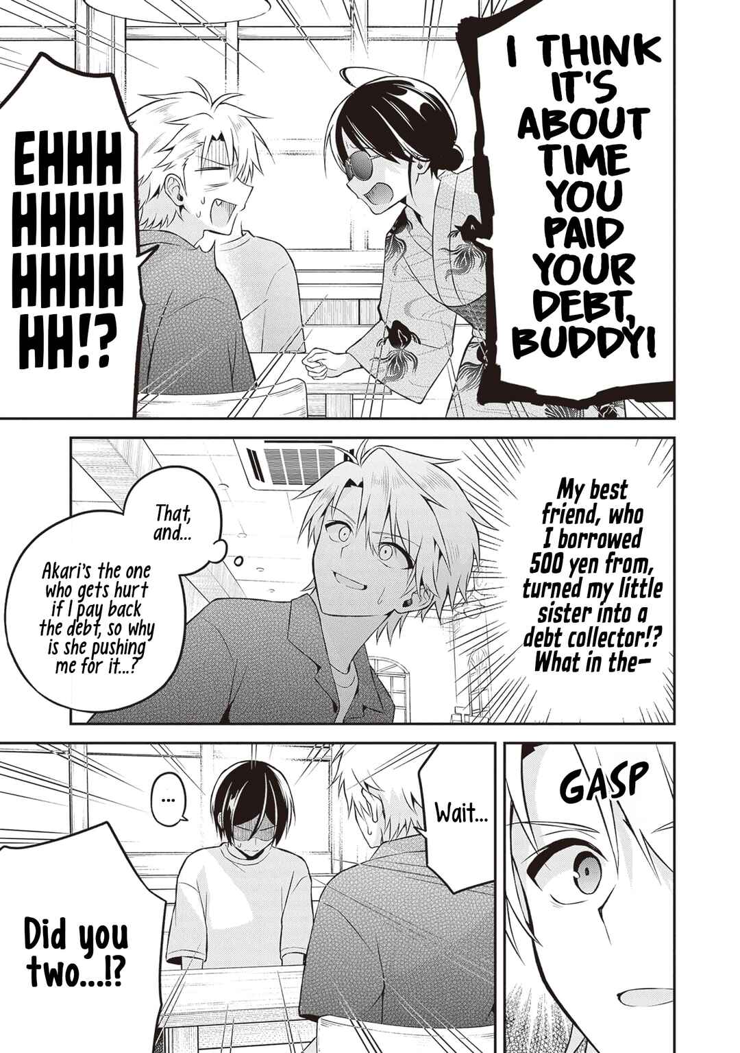 Page 17 Chapter 15 Yuujin ni 500 Yen Kashitara Shakkin no Kata ni Imouto wo Yokoshitekita no Dakeredo, Ore wa Ittai Dou Sureba Iin Darou