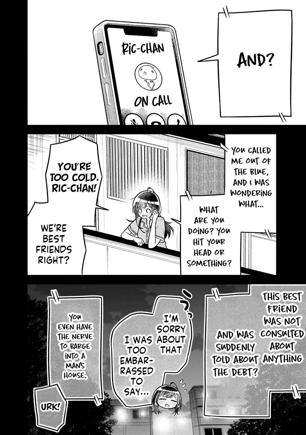 Page 7 Chapter 4 Yuujin ni 500 Yen Kashitara Shakkin no Kata ni Imouto wo Yokoshitekita no Dakeredo, Ore wa Ittai Dou Sureba Iin Darou