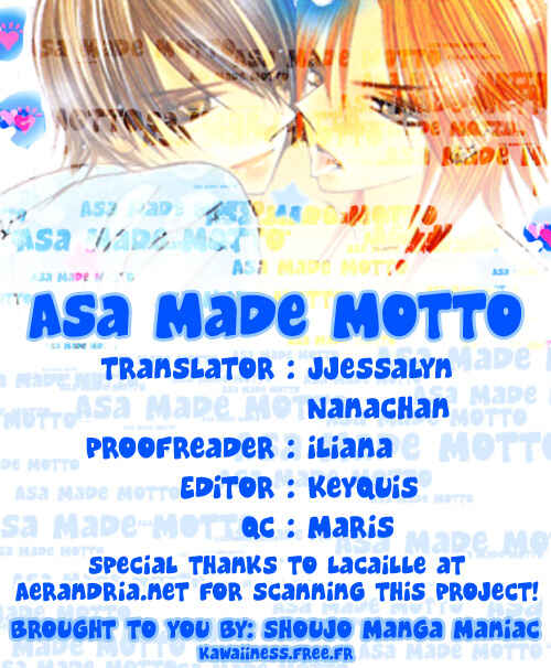 Page 1 Chapter 3 Asa Made, Motto.