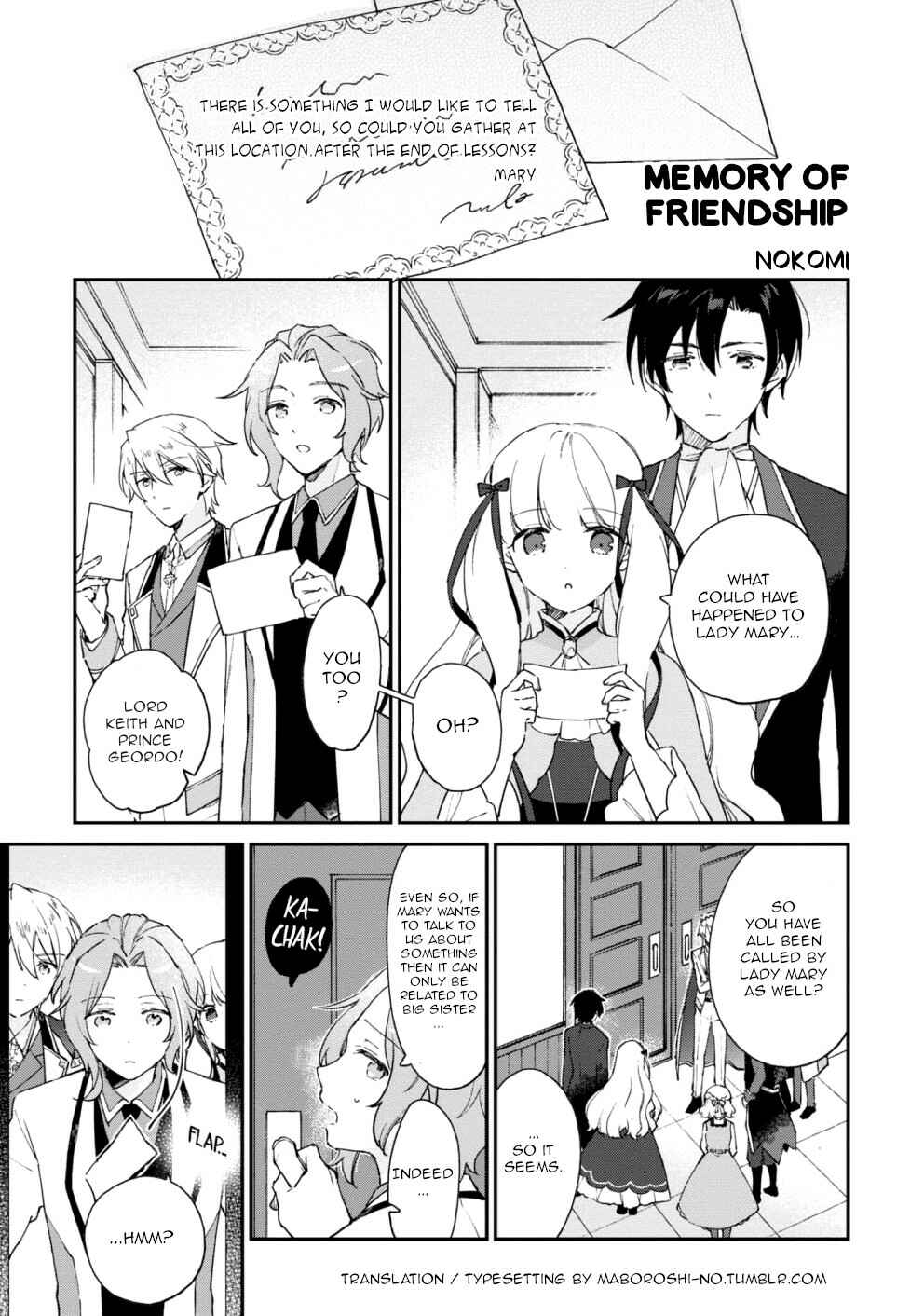 Page 1 Chapter 3 Otome Game no Hametsu Flag Shika Nai Akuyaku Reijou ni Tensei Shiteshimatta... Koushiki Anthology Comic ~Sweet Memories~