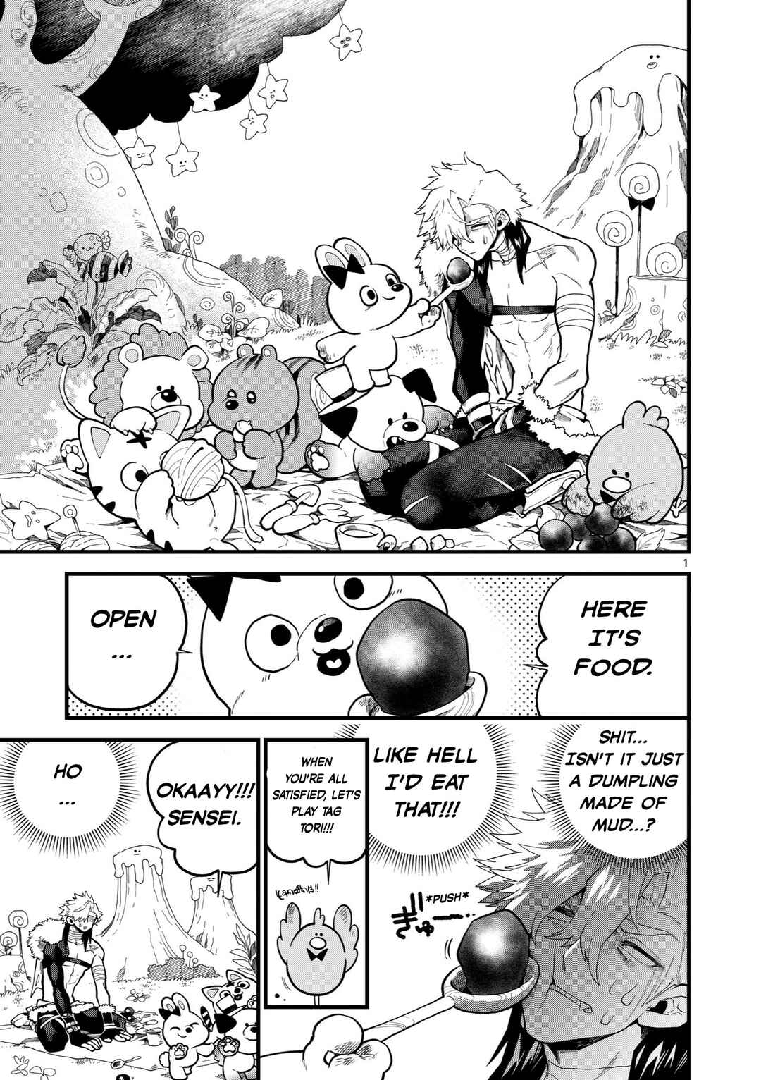 Page 1 Chapter 5 A Story About a Murderous Human Entering the World of Cute Animals