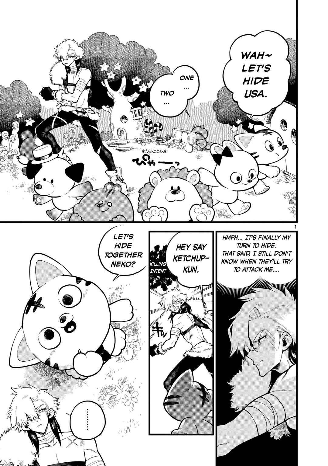 Page 1 Chapter 3 A Story About a Murderous Human Entering the World of Cute Animals
