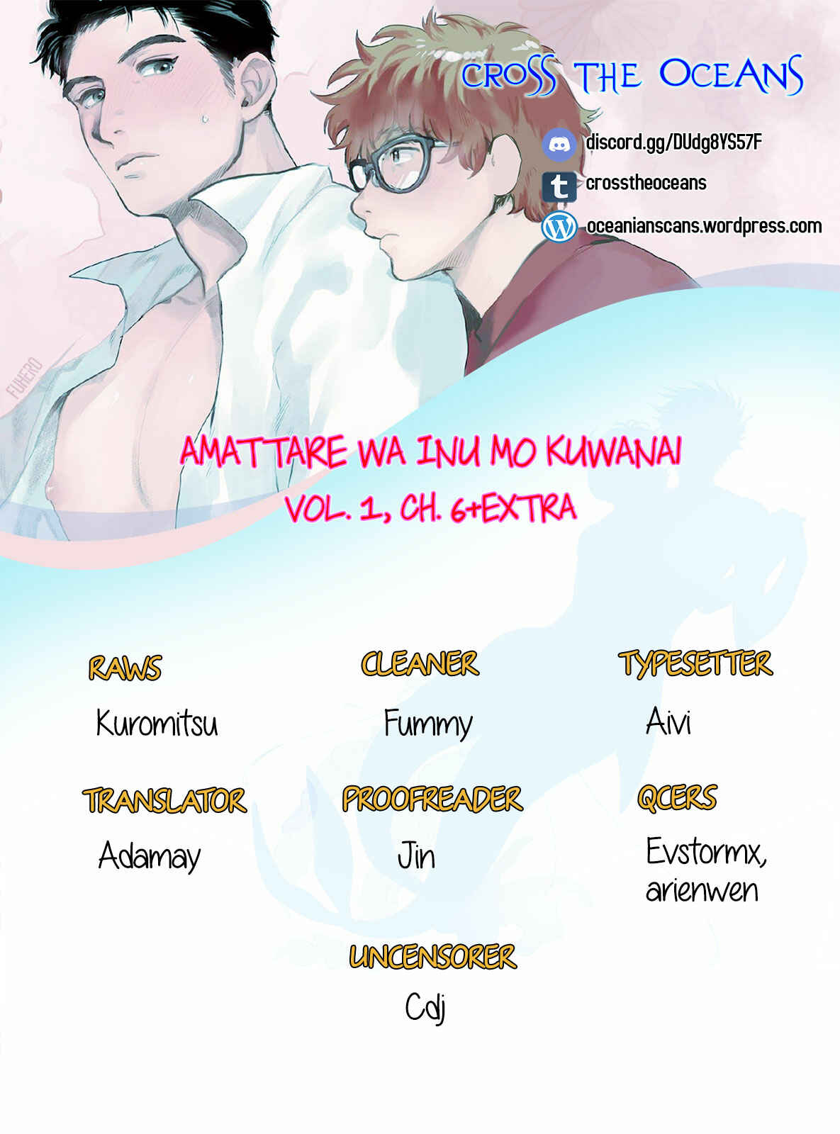 Page 1 Chapter 6 Amattare wa Inu mo Kuwanai