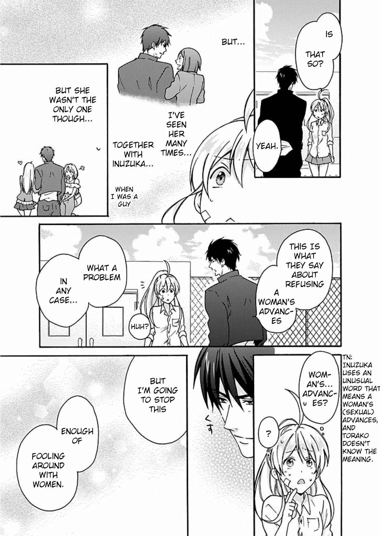 Page 10 Chapter 3 Nyotaika Yankee Gakuen ☆ Ore no Hajimete, Nerawaretemasu.