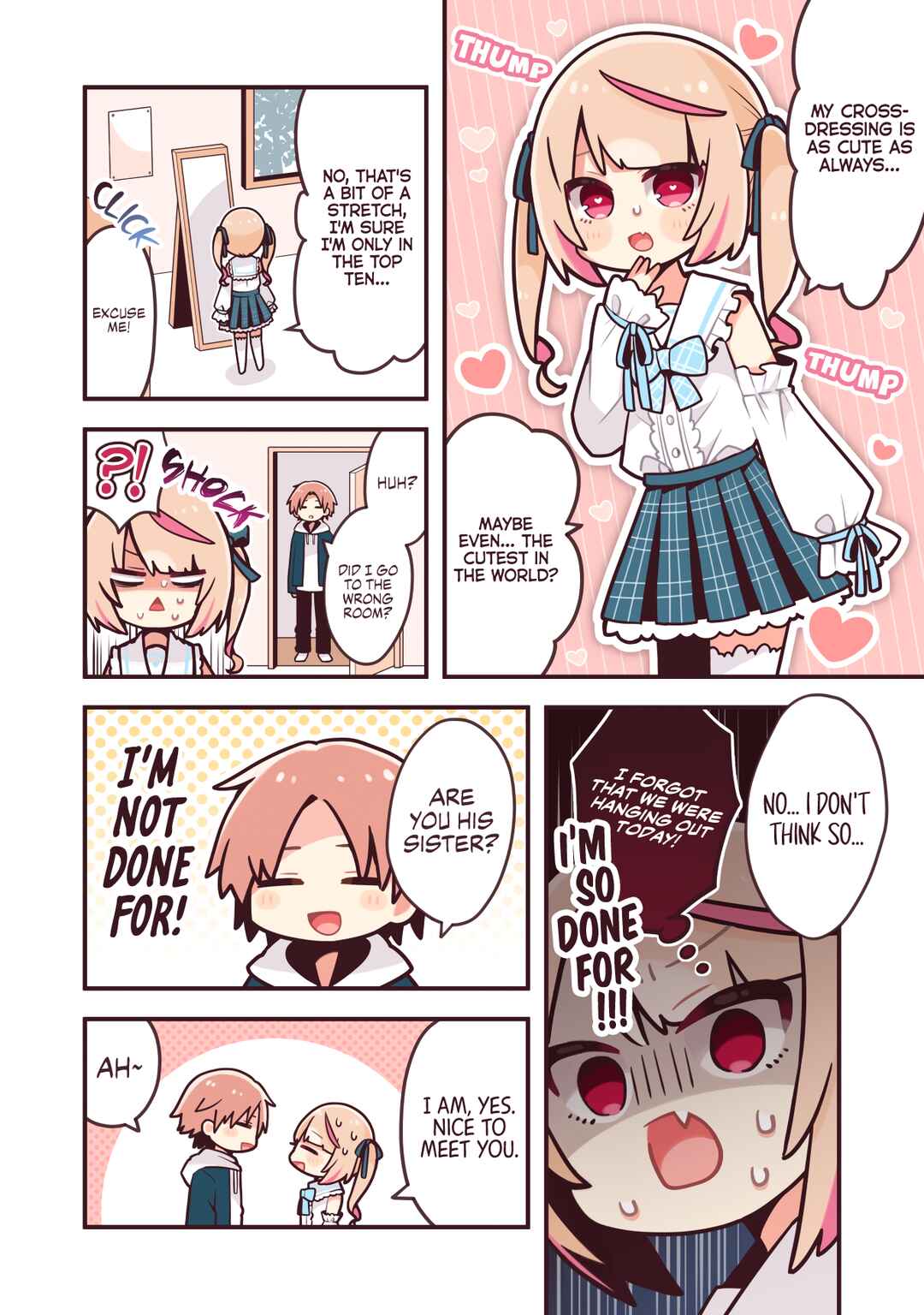 Page 1 Chapter Unknown_aded A Story About How I Pretended to Be My Non-Existent Sister After I Got Caught Crossdressing