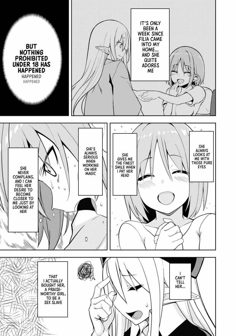Page 4 Chapter 2 Eroi Koto Suru Tame ni Kyonyuu Bishoujo Dorei wo Katta Hazu ga, Oshishou-sama to Shitawa Rete Omotta Toori ni Ikanaku Naru Hanashi