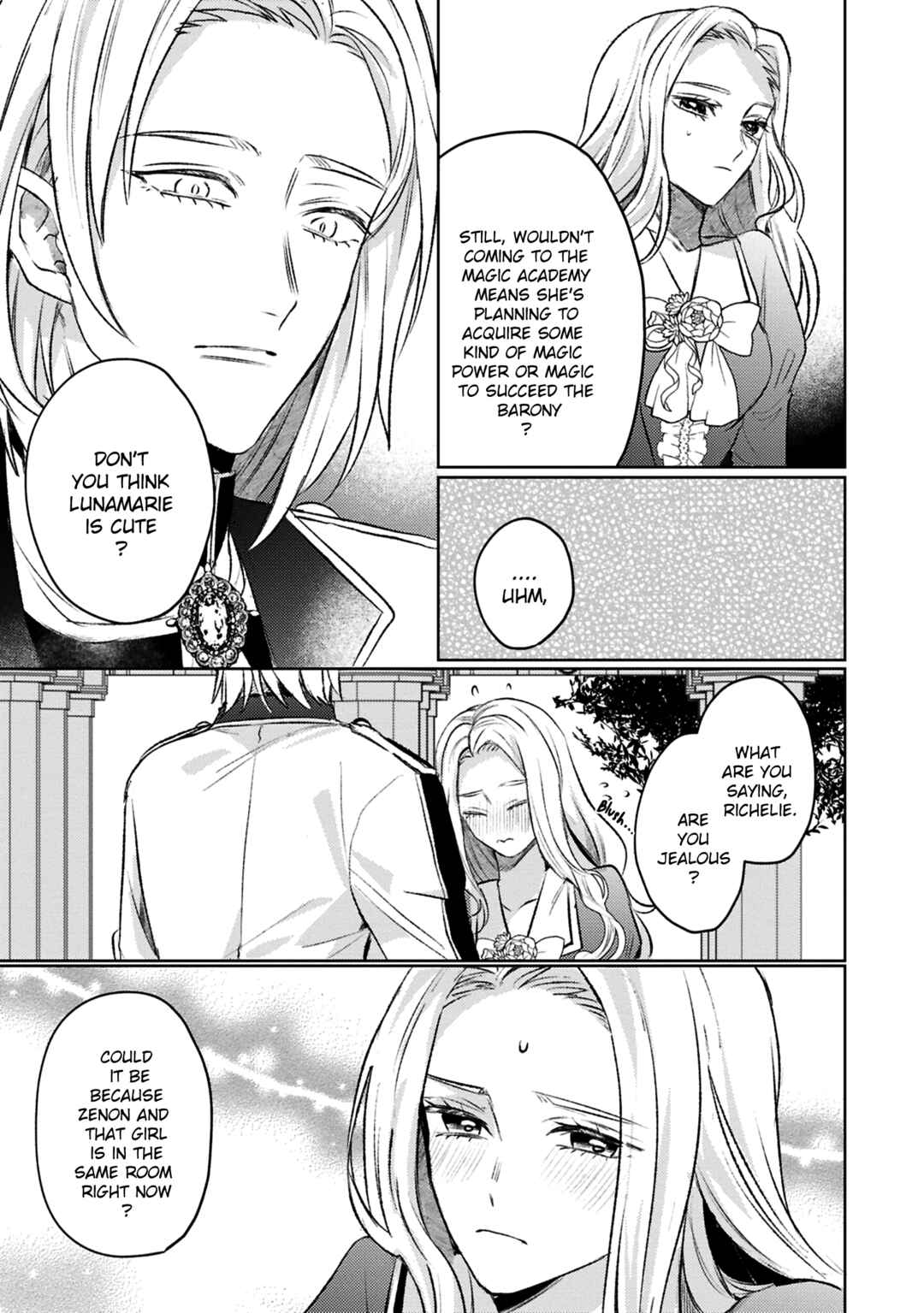 Page 28 Chapter 8 Ko, Konna Ikemen ga Watashi no Osananajimi de Konyakusha Desutte? Sasuga Akuyaku Reijou, Sore Kurai no Utsuwa Janakereba Konna Taiyaku Tsutomaranai Wa