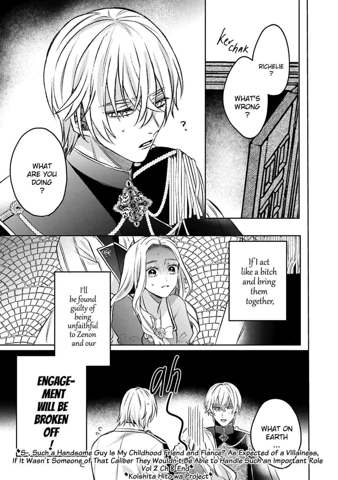 Page 32 Chapter 8 Ko, Konna Ikemen ga Watashi no Osananajimi de Konyakusha Desutte? Sasuga Akuyaku Reijou, Sore Kurai no Utsuwa Janakereba Konna Taiyaku Tsutomaranai Wa