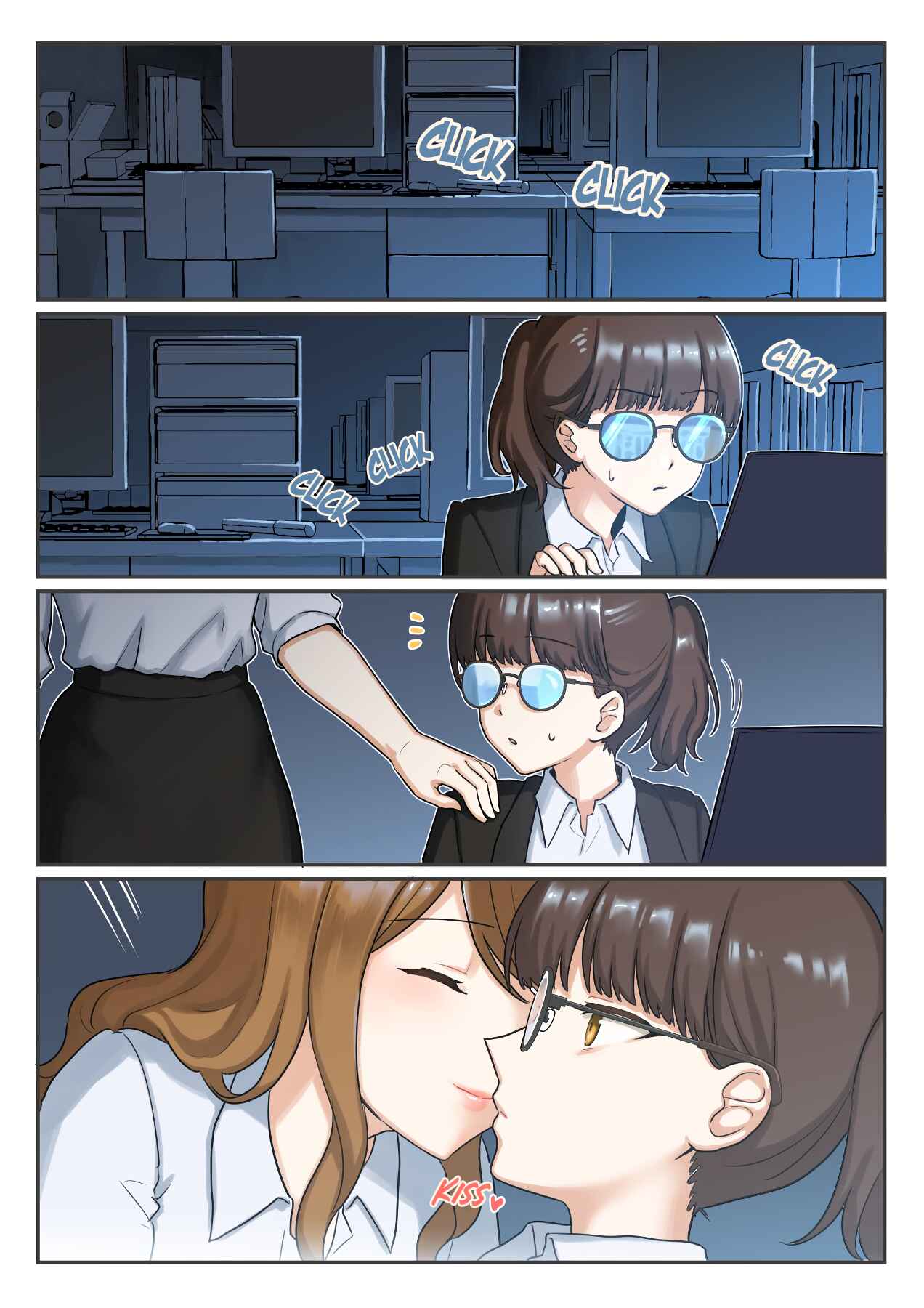 Page 1 Chapter Unknown_1856 Female Boss And Female Employee Working Overtime
