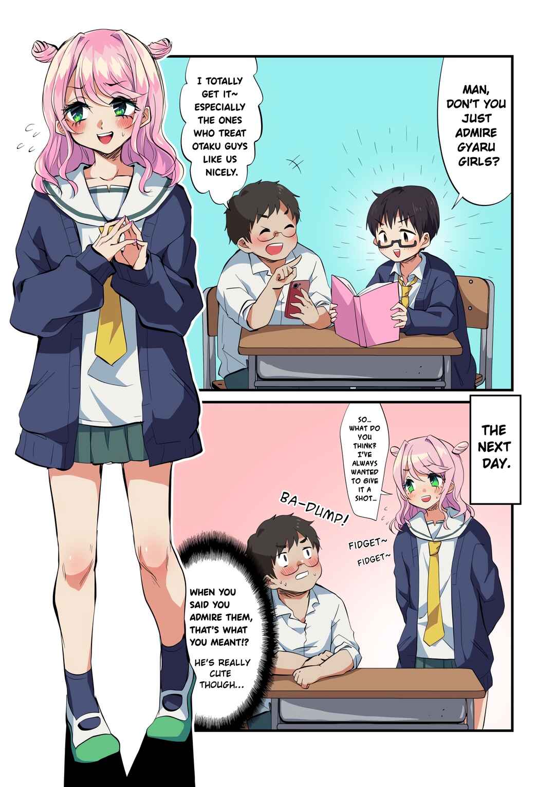 Page 1 Chapter Unknown_74d0 Otaku tomodachi ga aru hi totsuzen otaku ni yasashii gyaru otokonoko ni natte kita