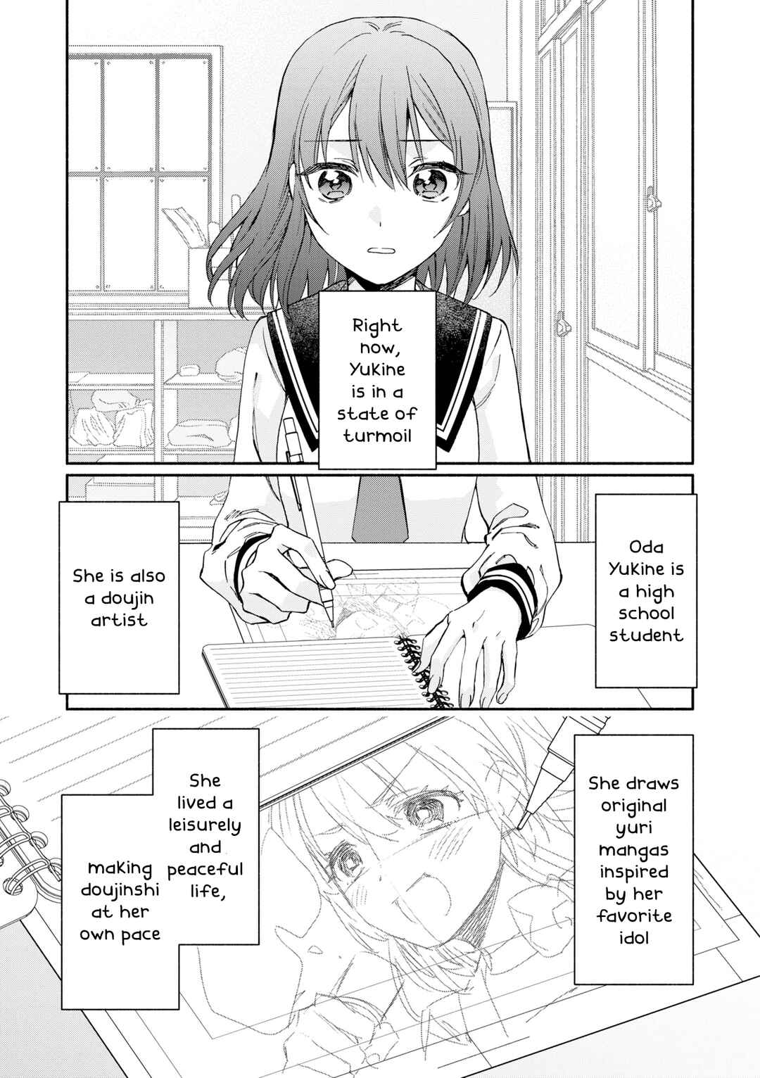 Page 1 Chapter 4 Tonari no Seki ga Sukina Hito Datta Gakusei Yuri Anthology