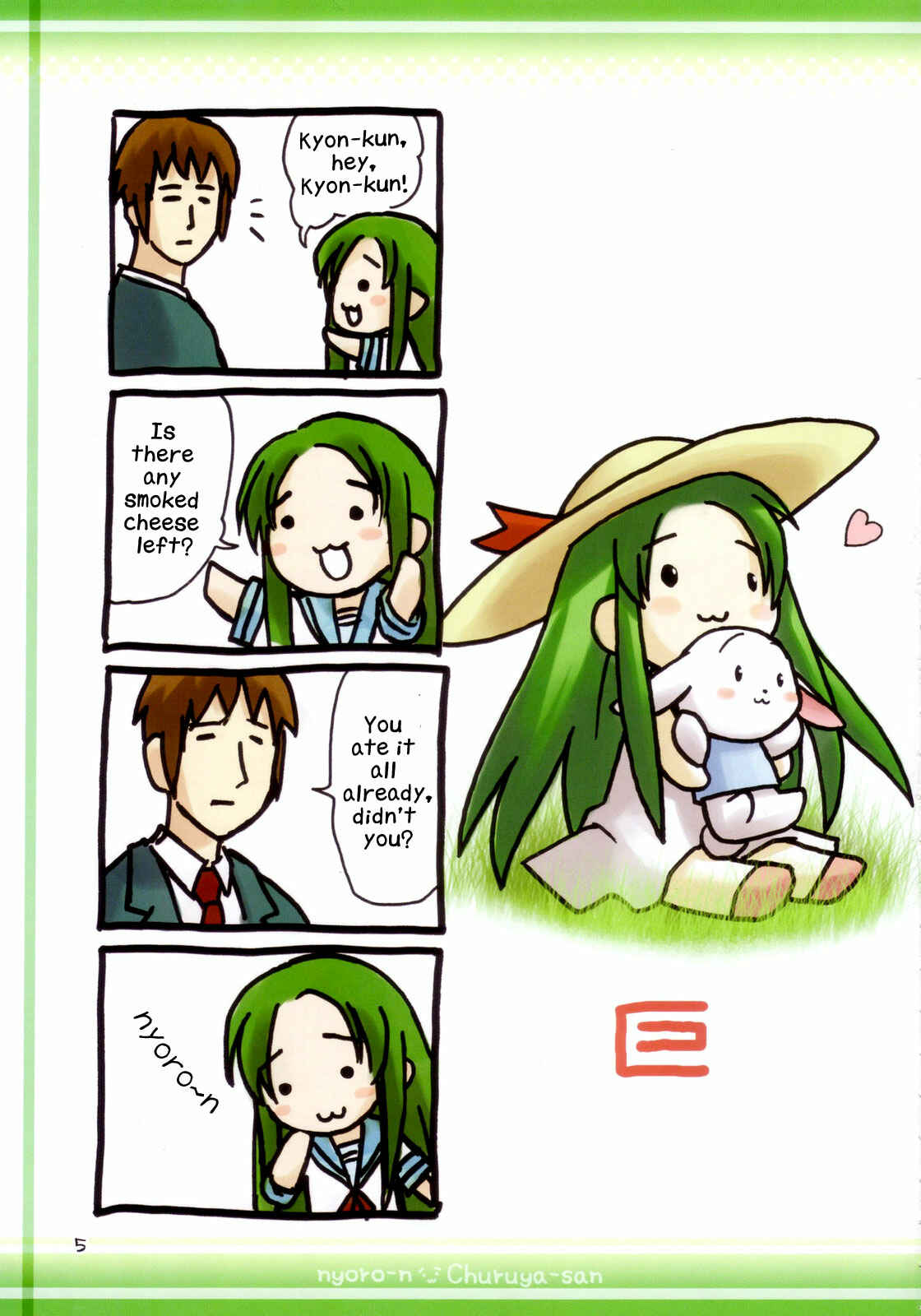Page 4 Chapter Unknown_01dc Suzumiya Haruhi no Yuuutsu - Nyoro-n Churuya-san (Doujinshi)