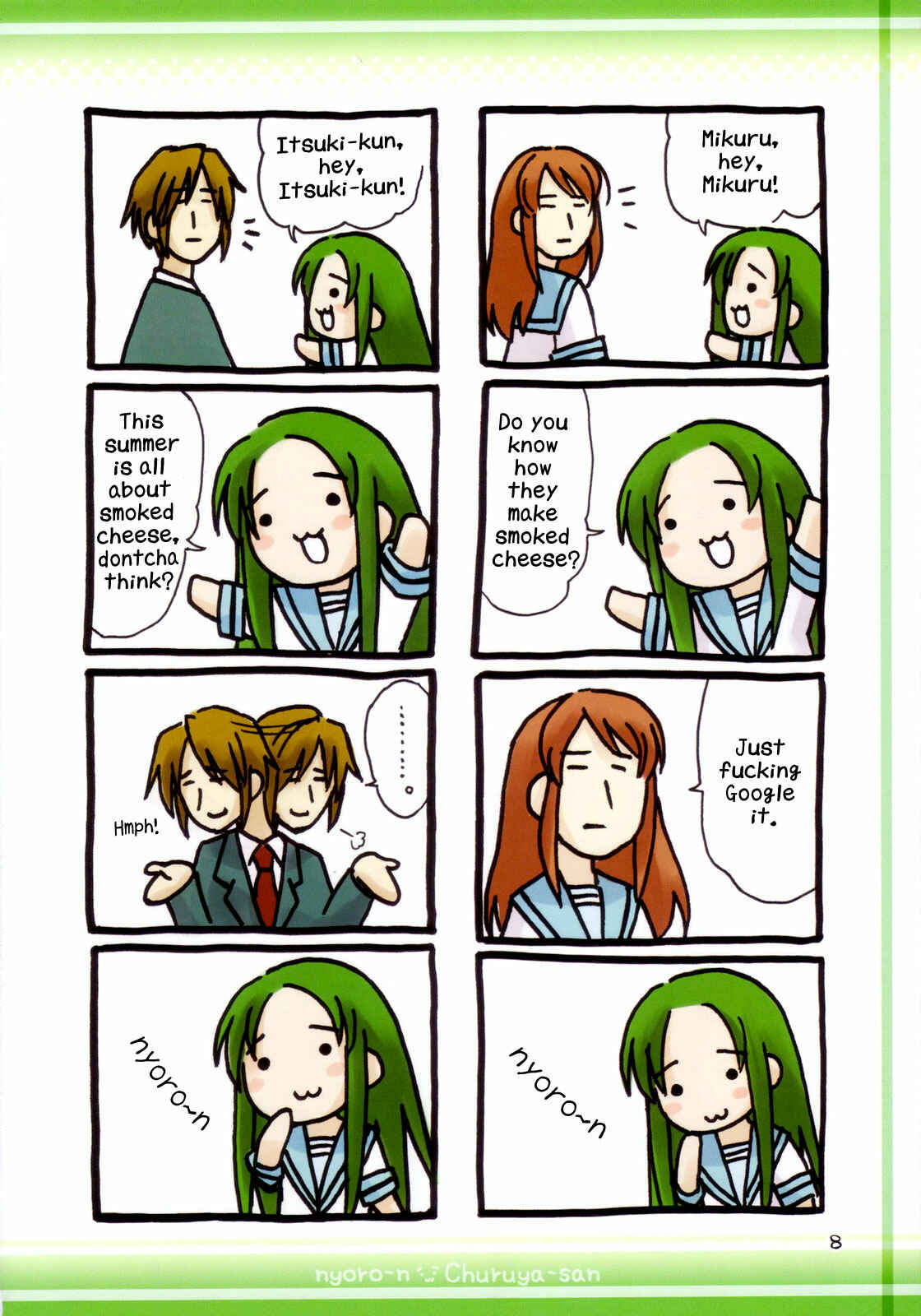Page 7 Chapter Unknown_01dc Suzumiya Haruhi no Yuuutsu - Nyoro-n Churuya-san (Doujinshi)