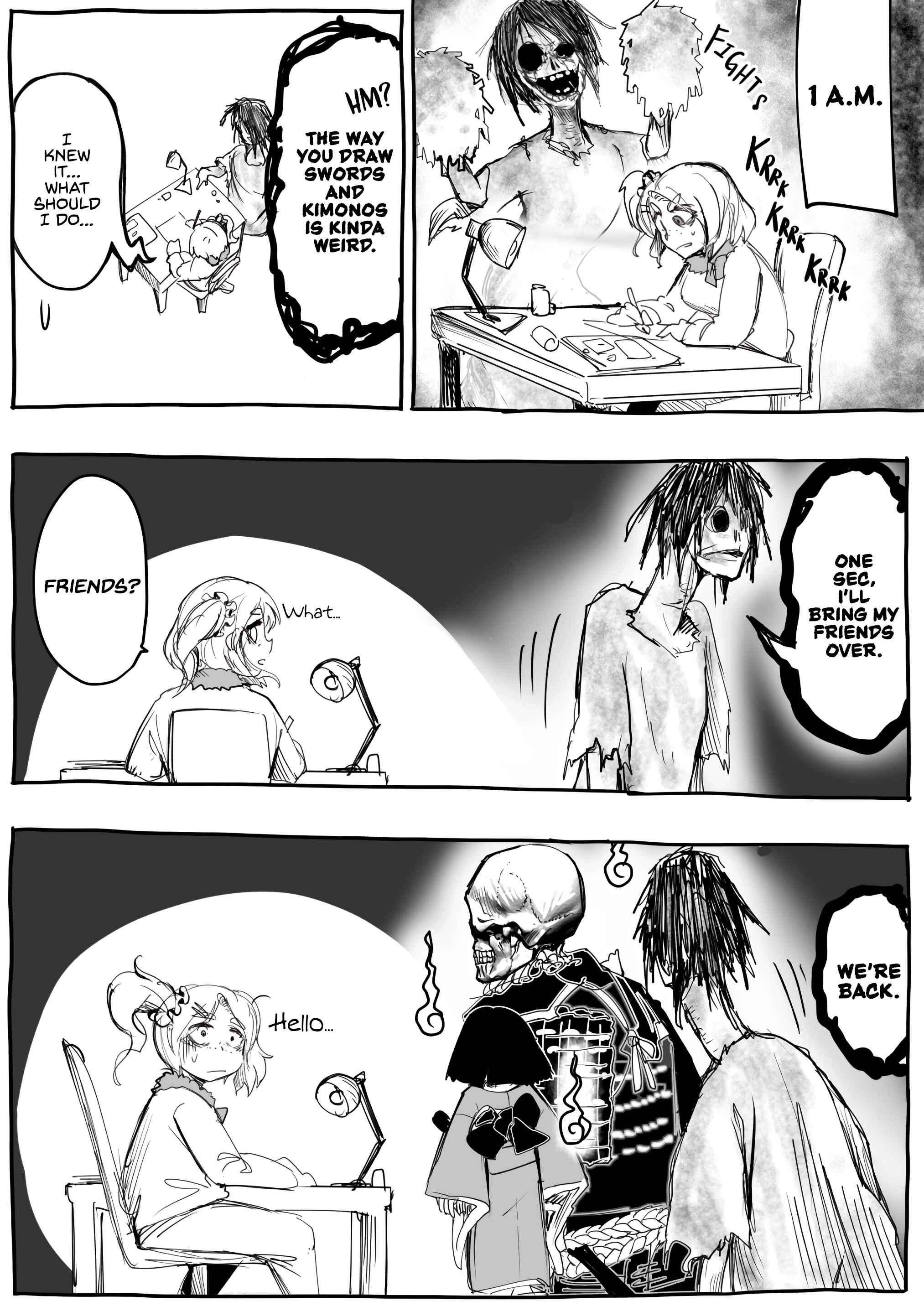 Page 5 Chapter 1 A Mangaka At The Night Before The Deadline