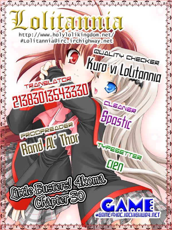Page 1 Chapter 30 Little Busters! The 4-koma