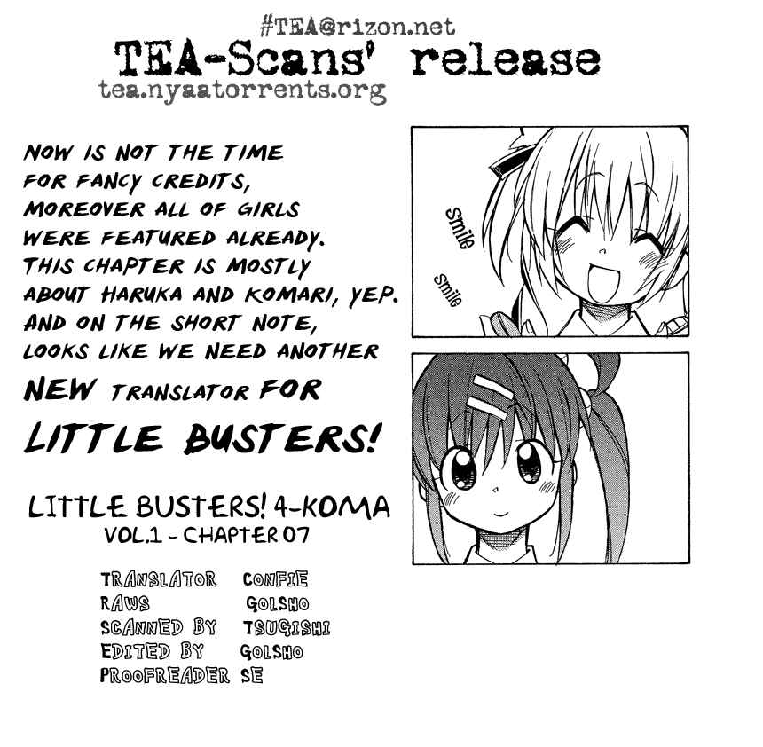 Page 1 Chapter 7 Little Busters! The 4-koma