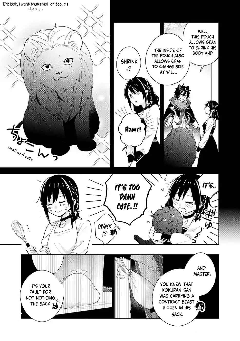 Page 4 Chapter 3 Isekai de Pension Hajimemashita. Sekai de Yuiitsu no Kuro Majo desu ga, Kono Chikara wa Okyaku-sama no Tame ni Tsukaimasu
