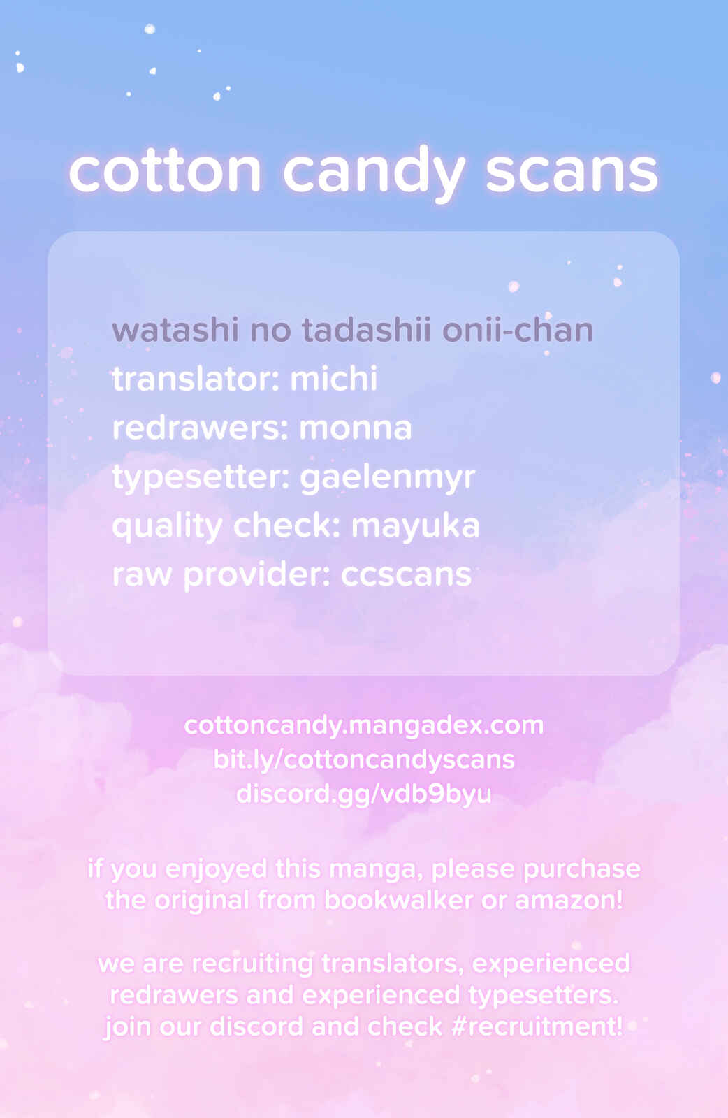 Page 1 Chapter 4.5 Watashi no Tadashii Onii-chan
