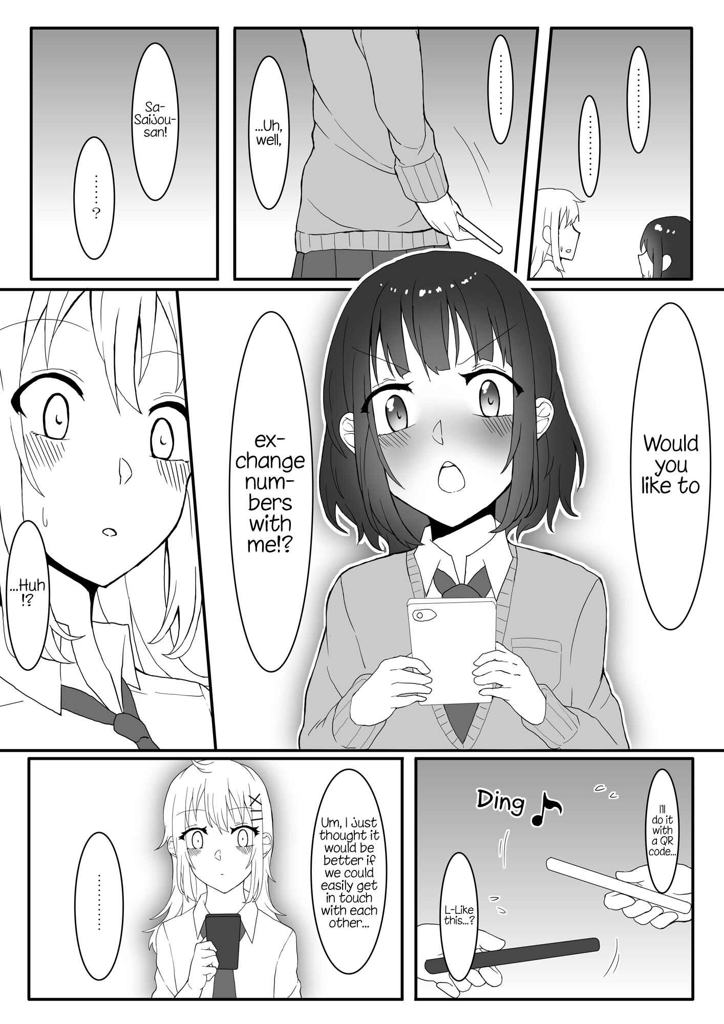 Page 4 Chapter 2 A Yuri Manga Between a Delinquent and a Quiet Girl That Starts From a Misunderstanding