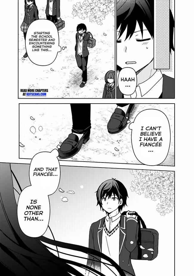 Page 9 Chapter 1.1 Iinazuke ga Dekita to Omottara, Sono Iinazuke ga Gakkou de Yuumei na Akuyaku Reijou Dattan dakedo, Dou Sureba Ii?
