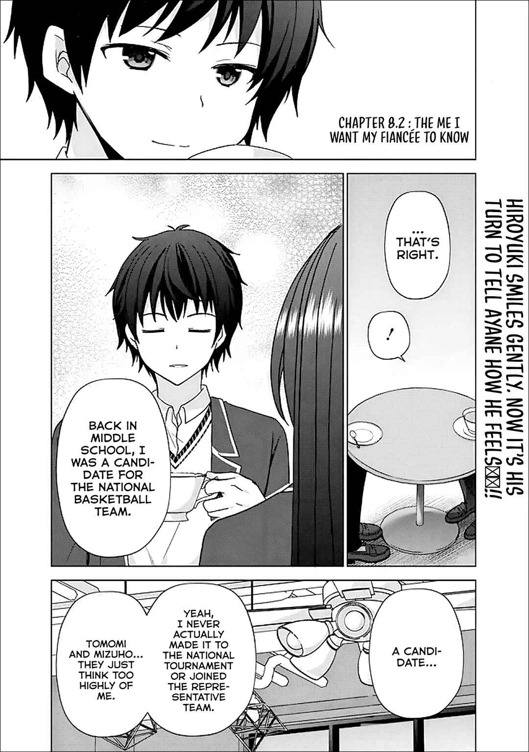 Page 2 Chapter 8.2 Iinazuke ga Dekita to Omottara, Sono Iinazuke ga Gakkou de Yuumei na Akuyaku Reijou Dattan dakedo, Dou Sureba Ii?