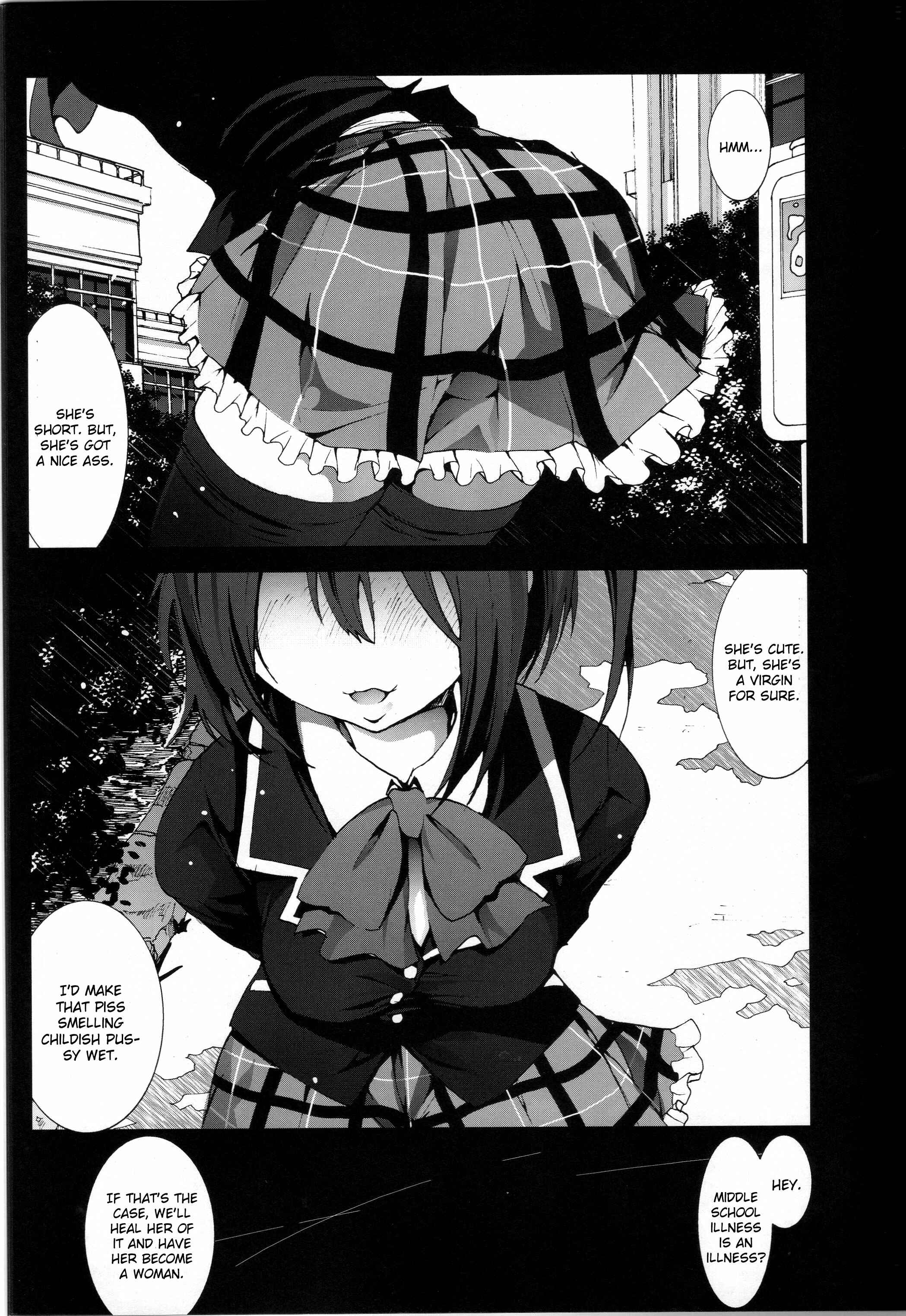 Page 4 Chapter Unknown_f3af Chuunibyou Demo Koi ga Shitai! - Takanashi Rikka o Nakisakebu made Rape Shitai! (Doujinshi)