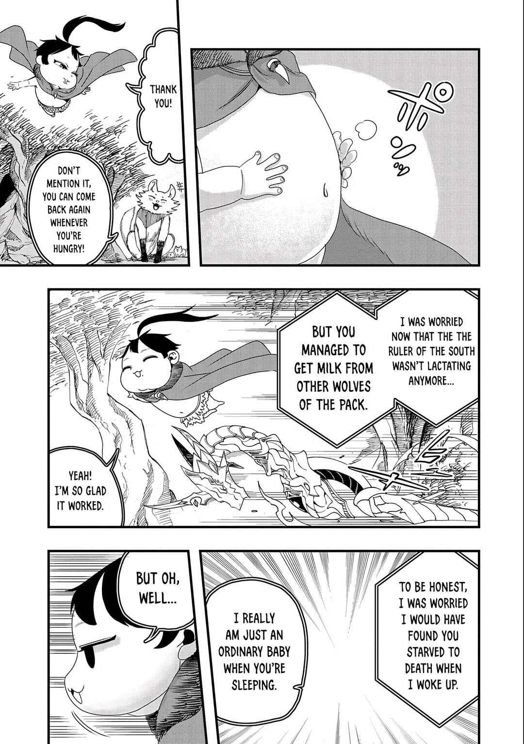 Page 5 Chapter 4 Umareta Chokugo ni Suterareta kedo, Zensei ga Taikensha datta node Yoyuu de Ikitemasu ~Saikyou Akachan Daibousou~