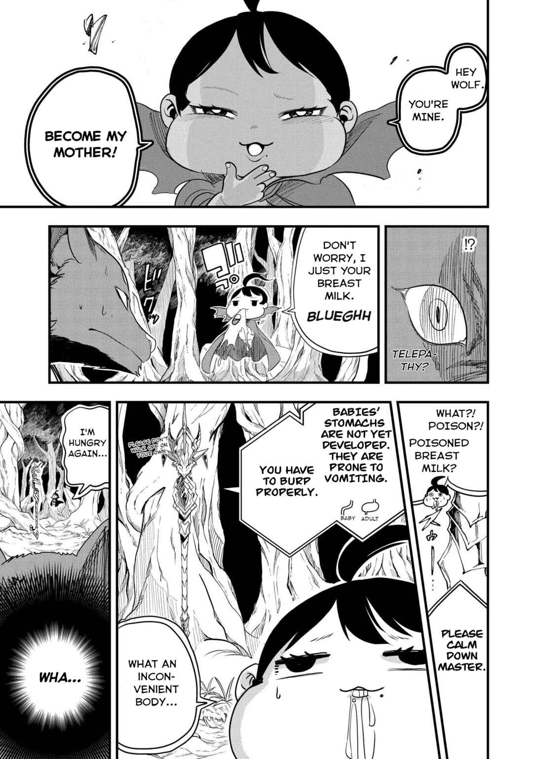 Page 12 Chapter 2 Umareta Chokugo ni Suterareta kedo, Zensei ga Taikensha datta node Yoyuu de Ikitemasu ~Saikyou Akachan Daibousou~